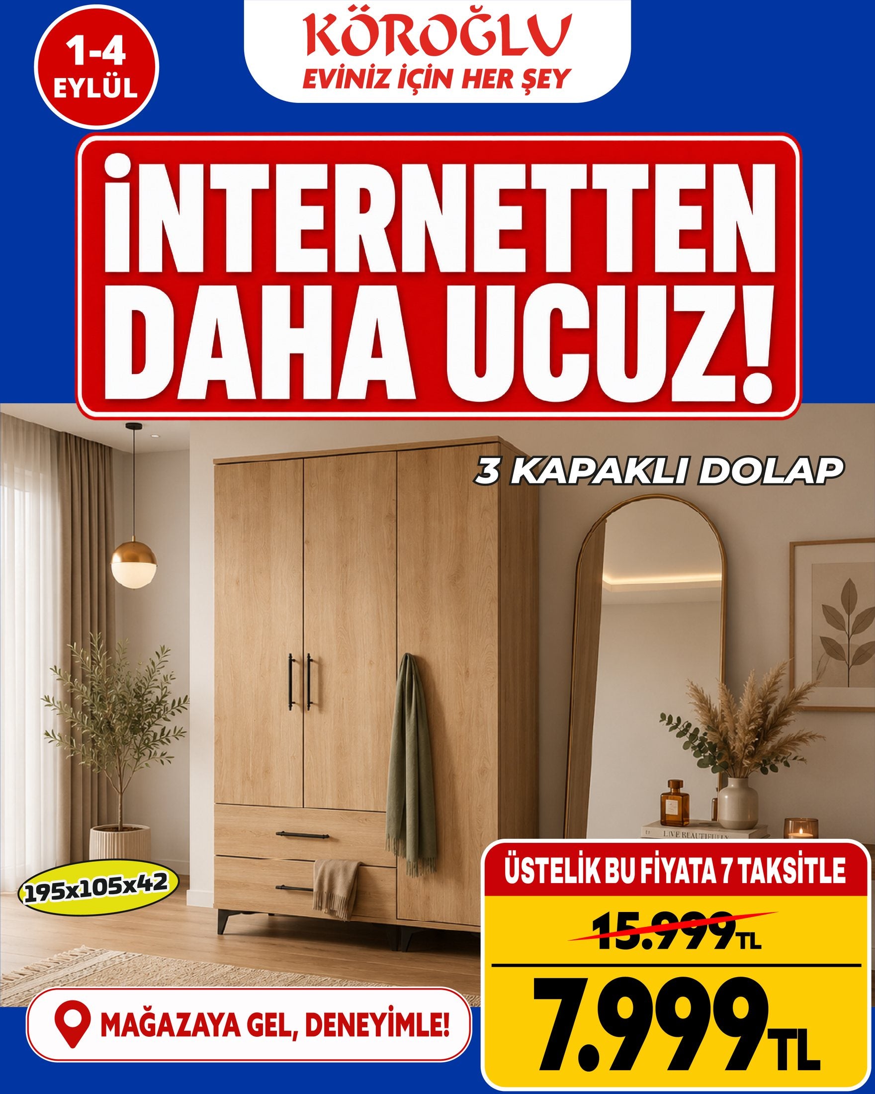 3 Kapaklı Dolap Main image