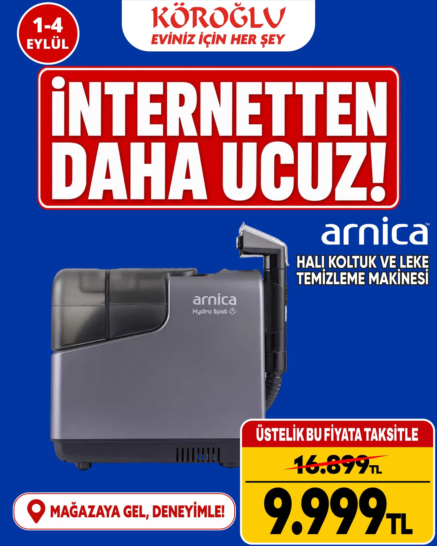 Arnica Halı Koltuk ve Leke Temizleme Makinesi Main image