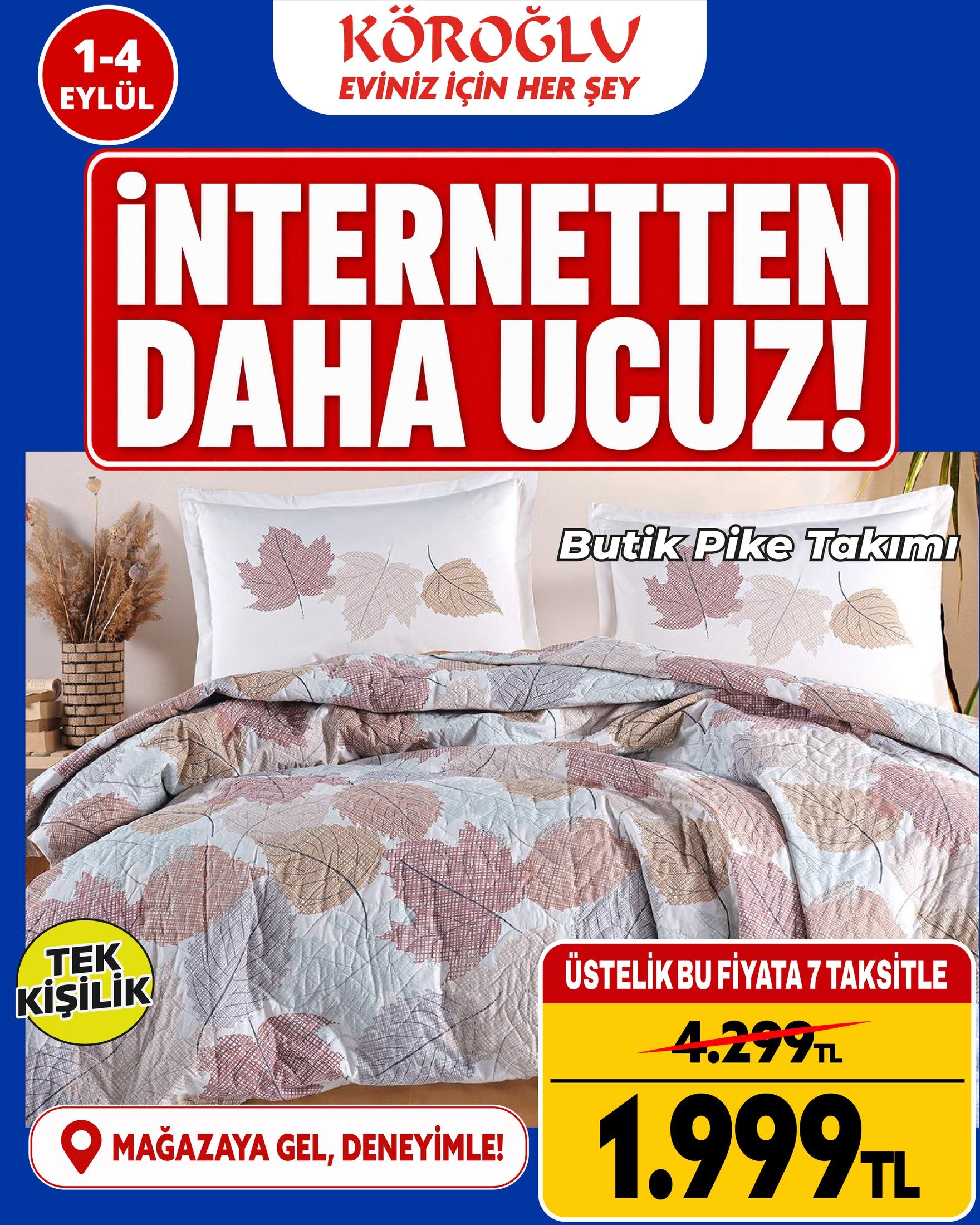 Butik Pike Takımı Tek Kişilik Main image