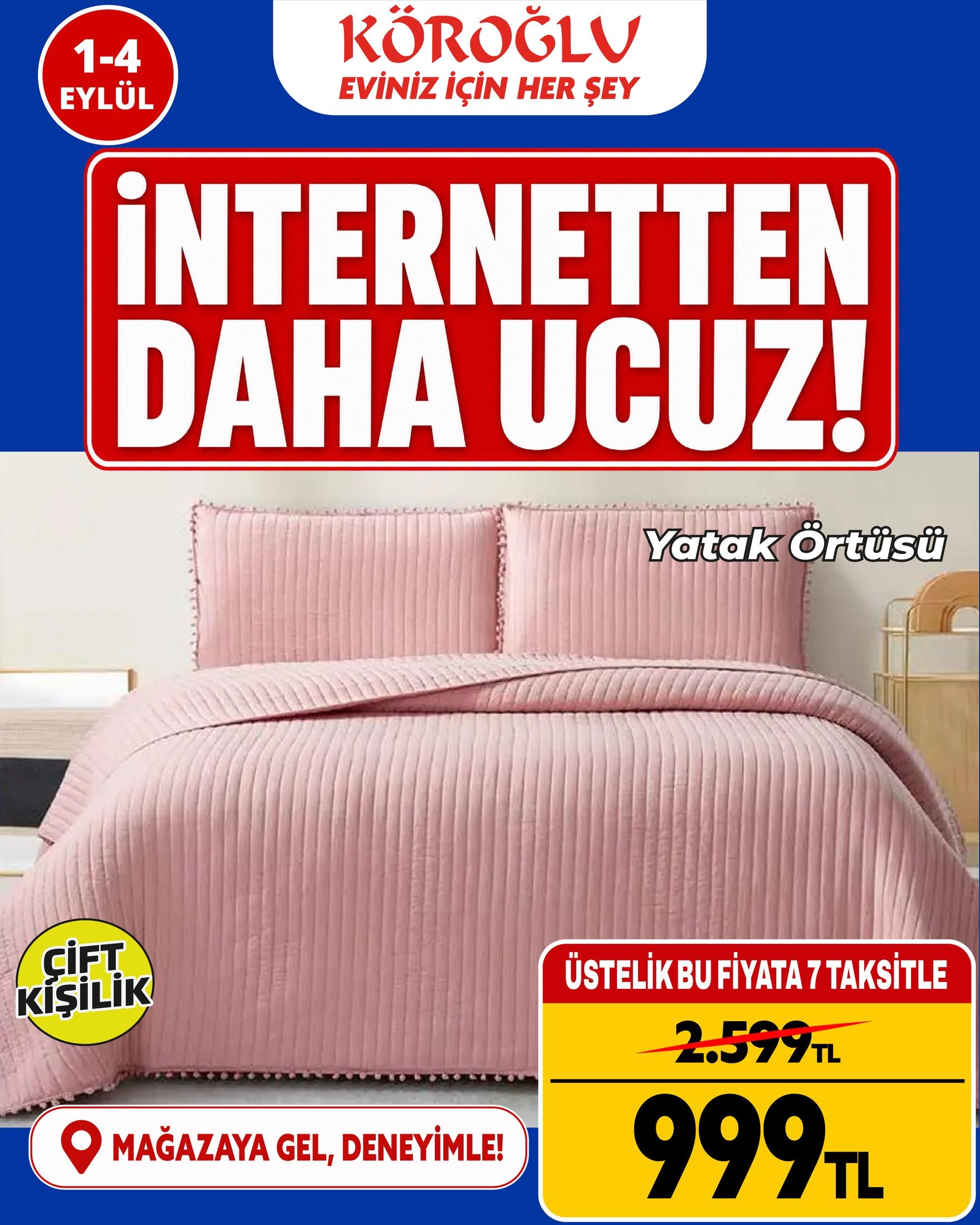 Çift Kişilik Yatak Örtüsü Main image