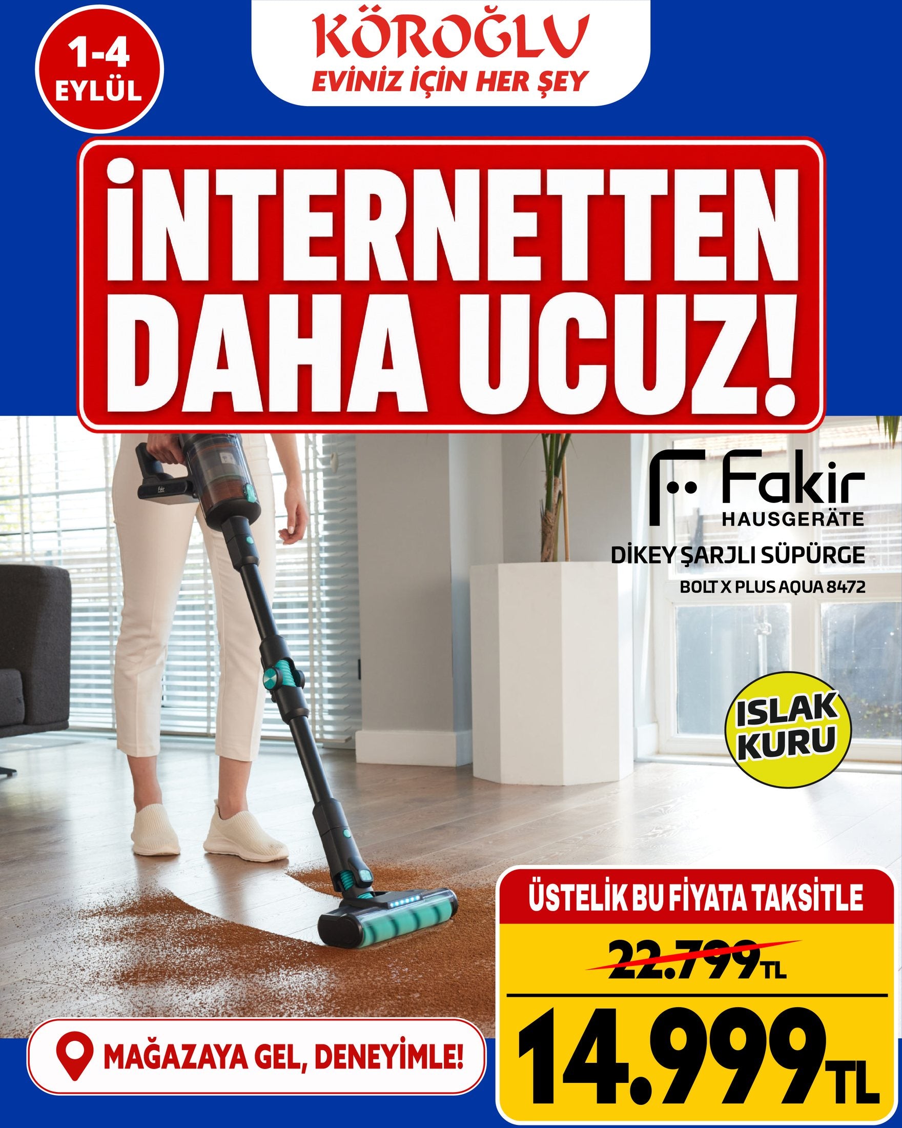 Fakir Dikey Şarjlı Süpürge Main image