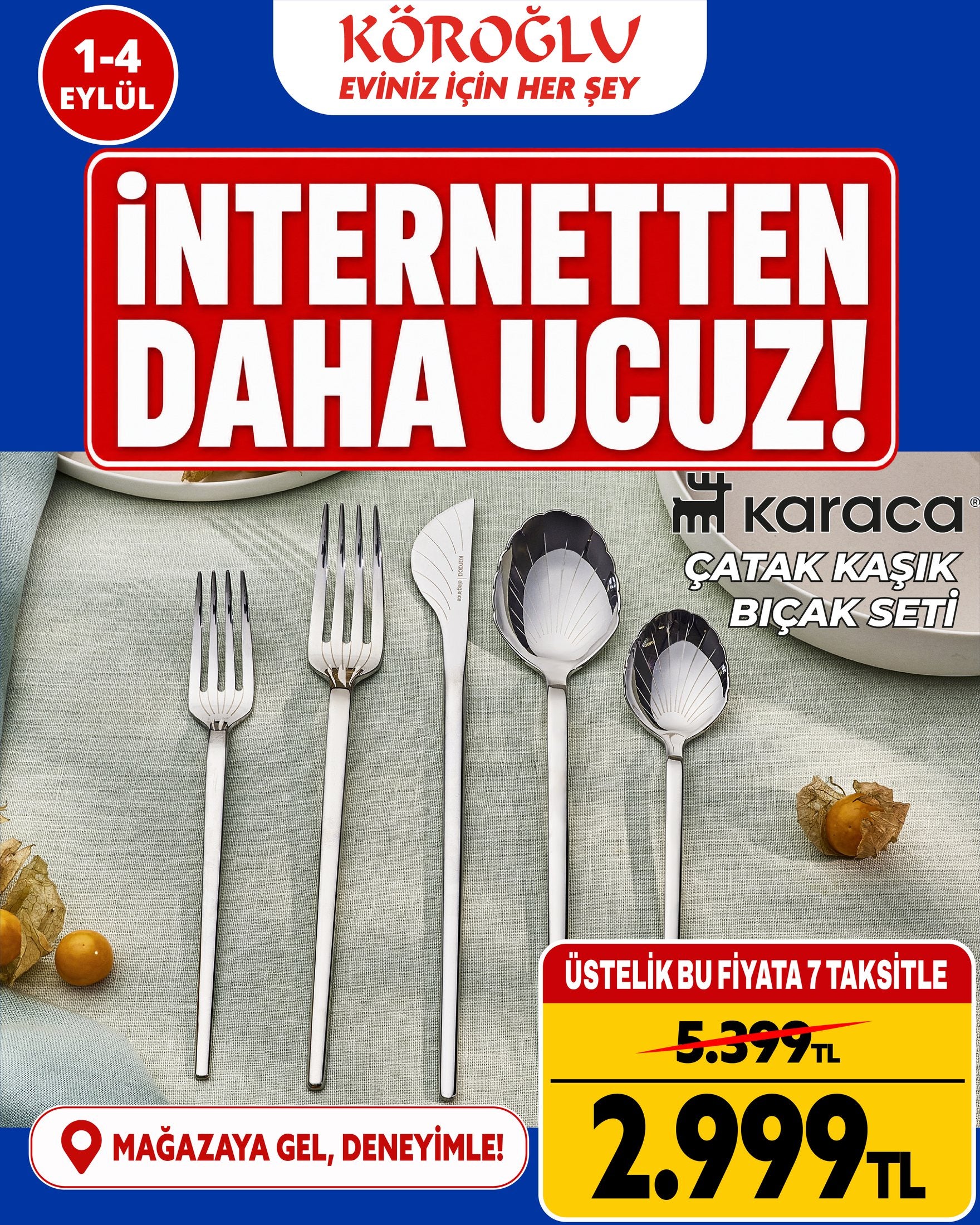 Karaca Çatal Kaşık Bıçak Seti