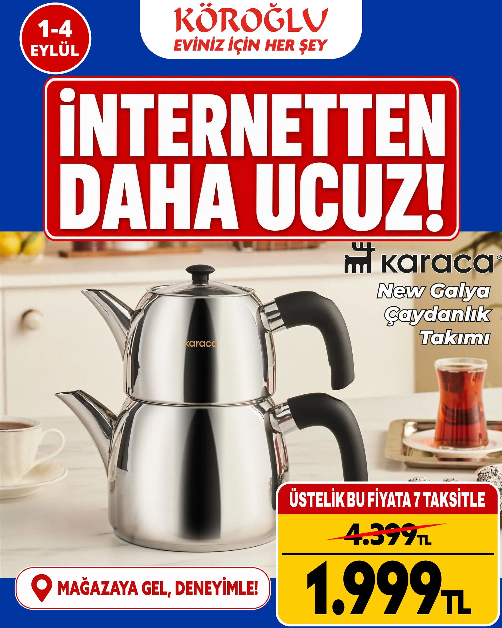 Karaca New Galya Çaydanlık Takımı Main image