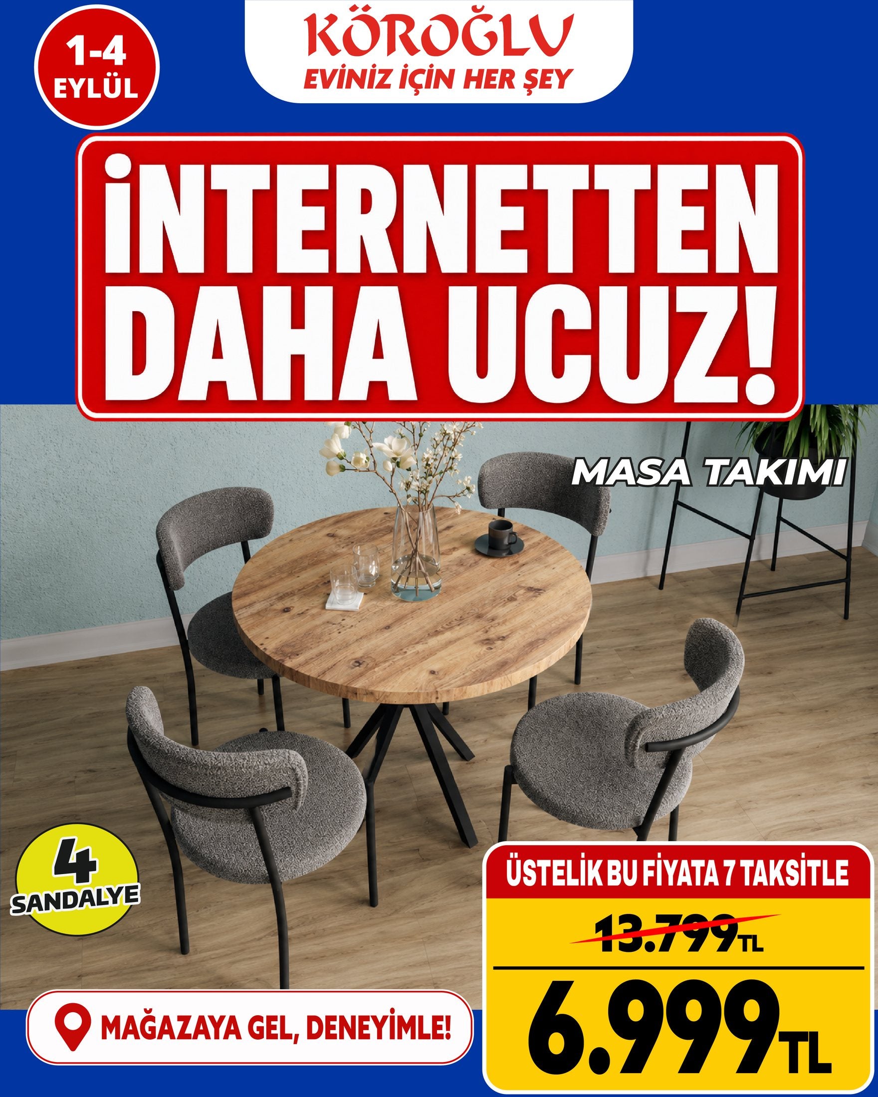 Masa Takımı 4 Sandalyeli Main image