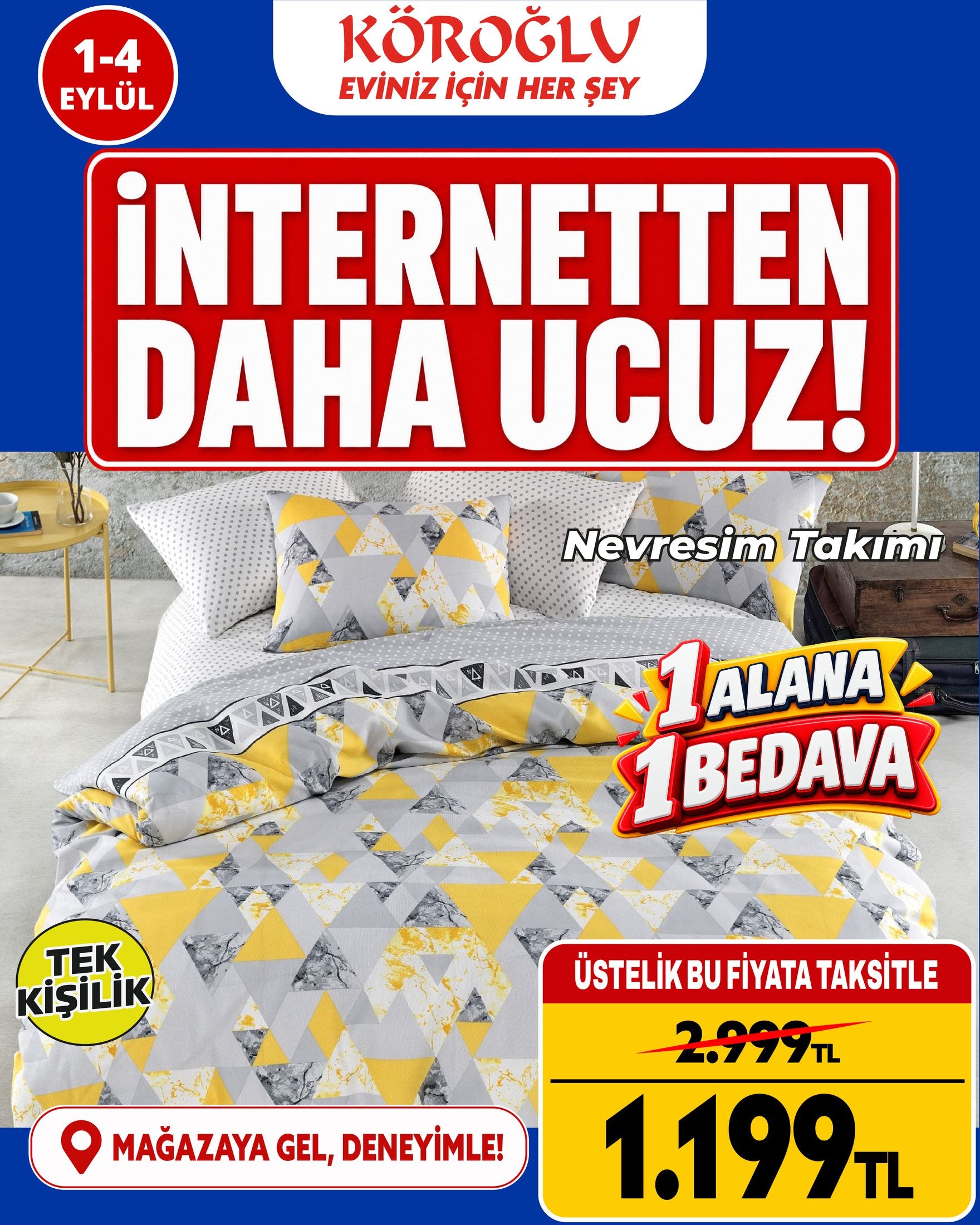 Nevresim Takımı Tek Kişilik