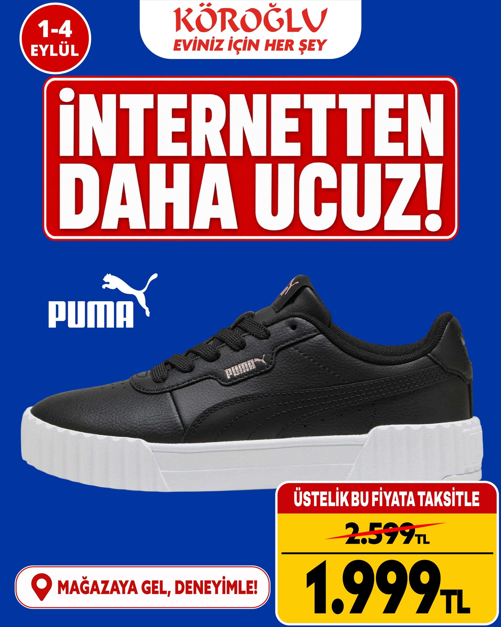 Puma Siyah Spor Ayakkabı Main image