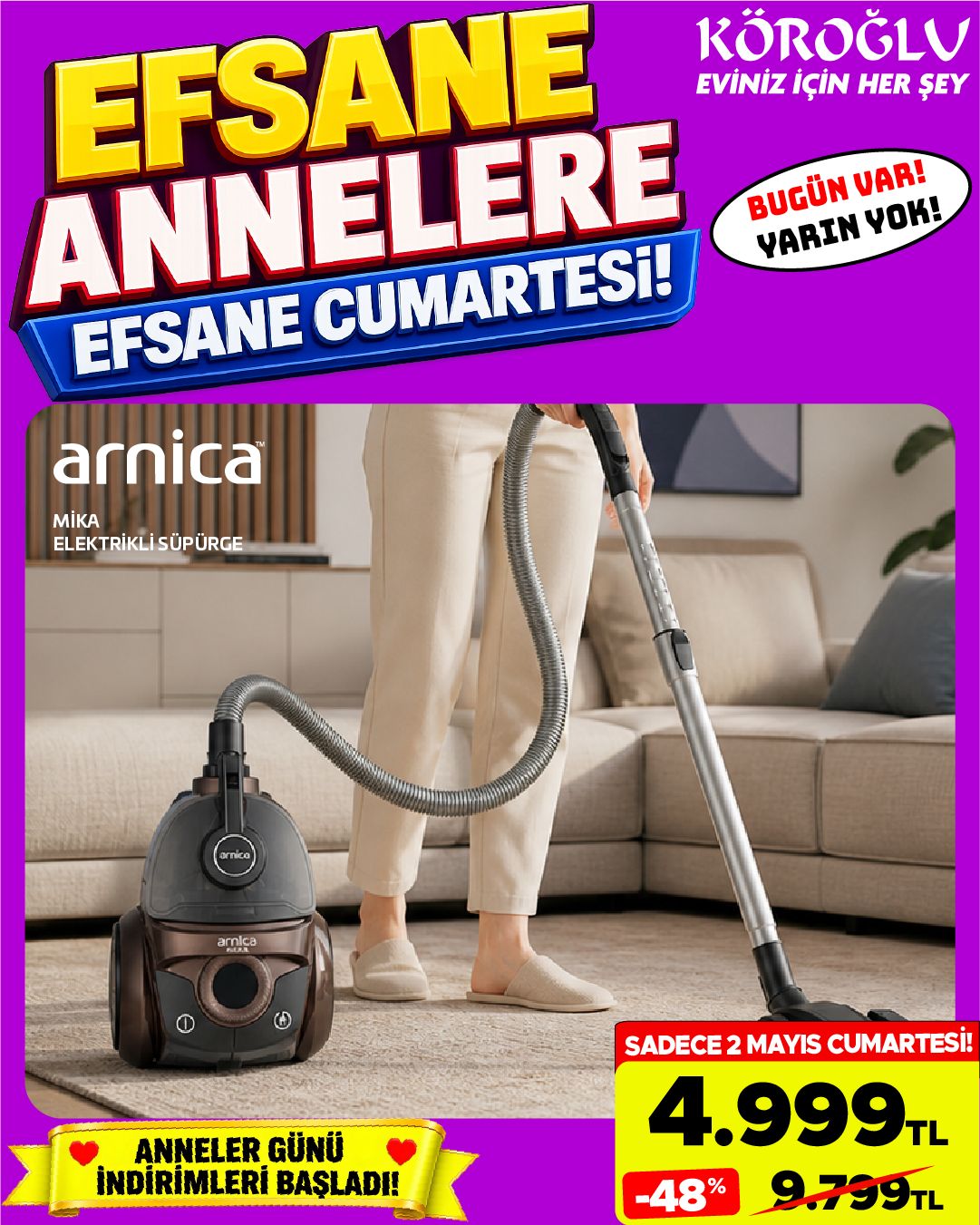 Arnica Mika Elektrikli Süpürge