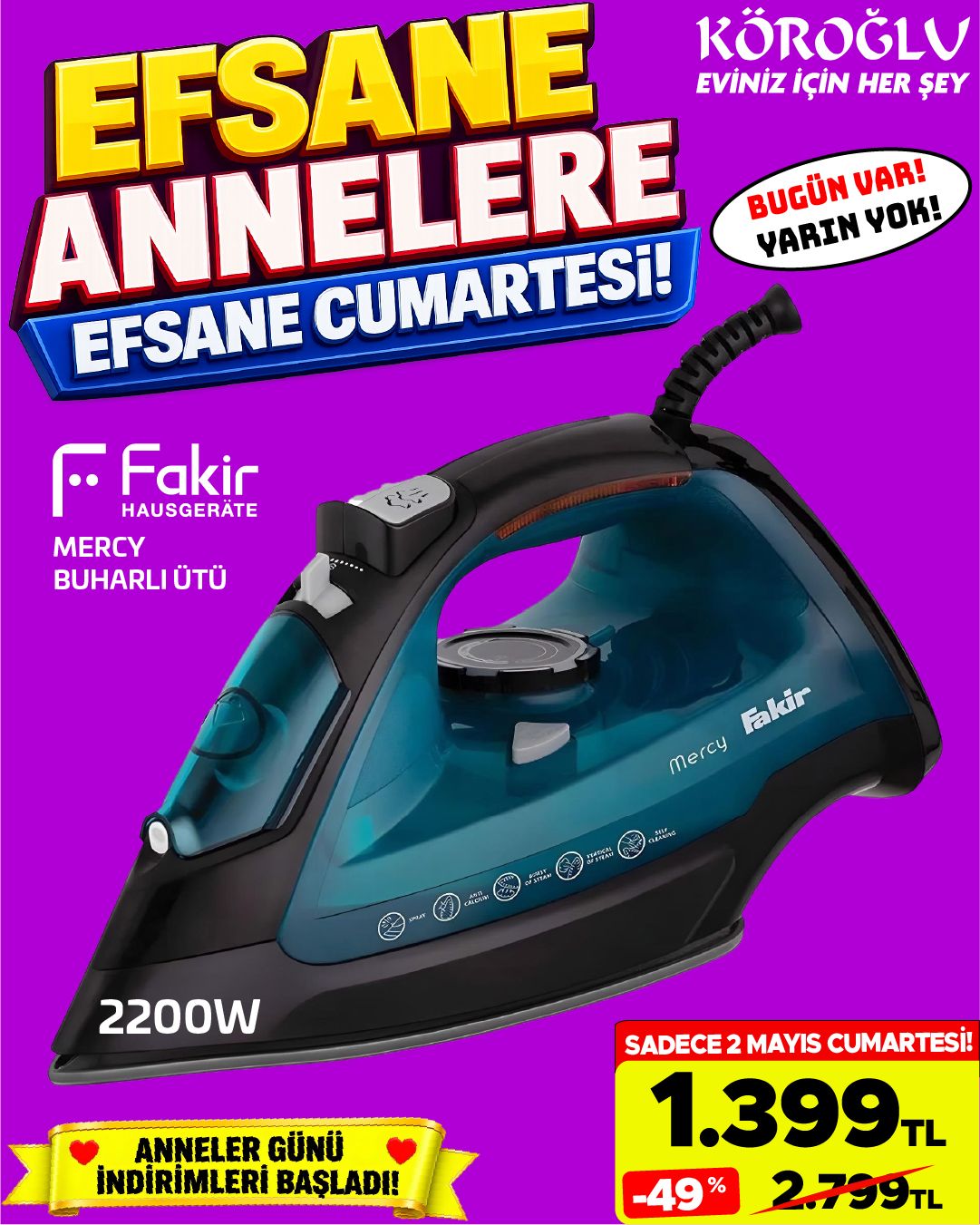 Fakir Mercy Buharlı Ütü Main image