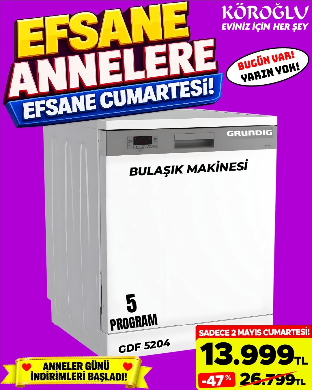Grundig GDF 5204 Bulaşık Makinesi Main image