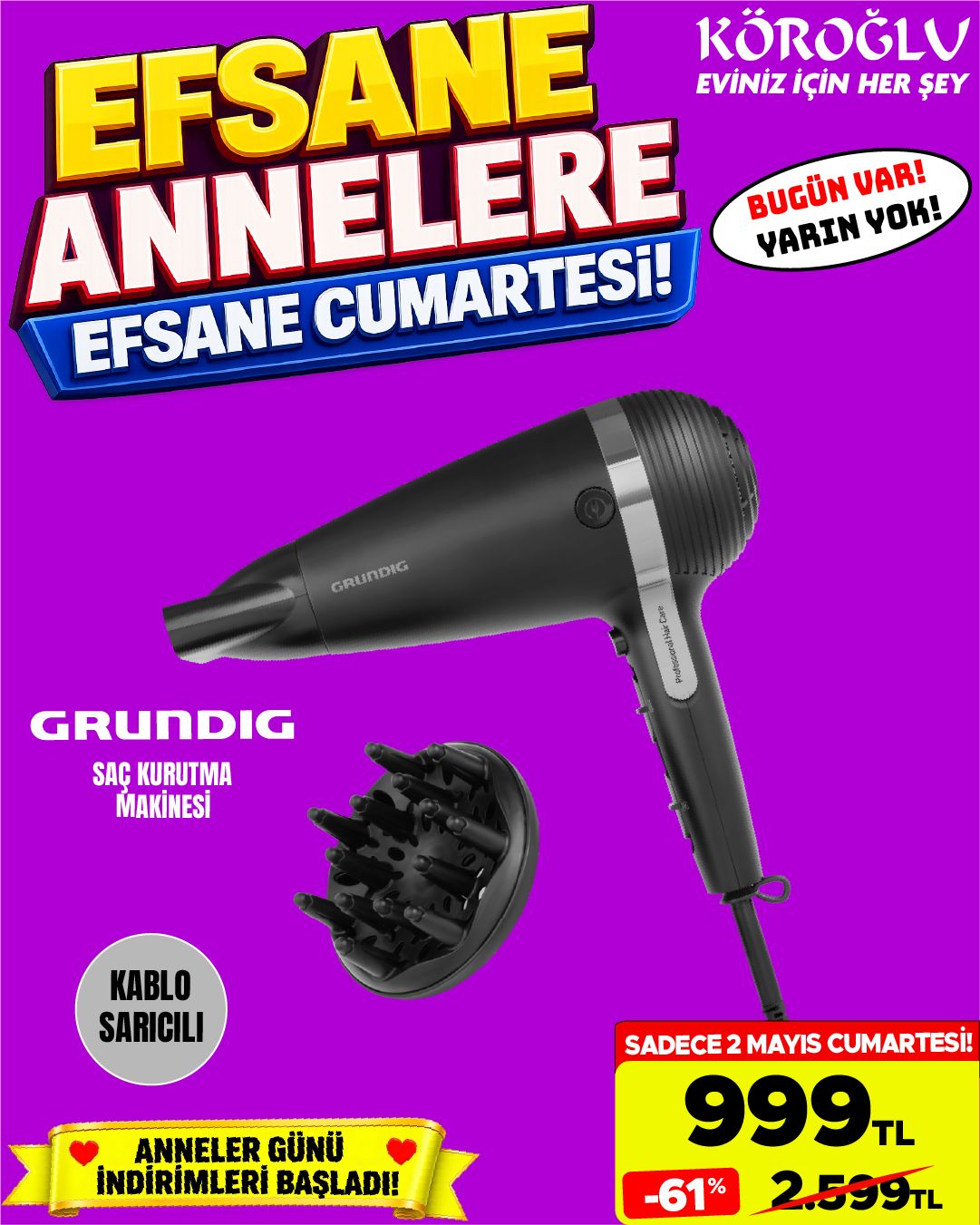 Grundig Saç Kurutma Makinesi Main image