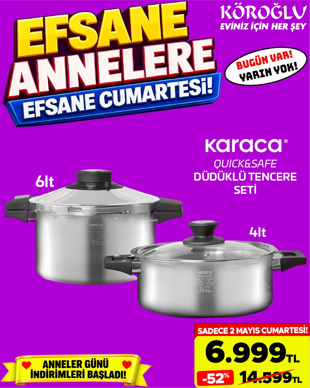 Karaca Quick&Safe Düdüklü Tencere Seti Main image