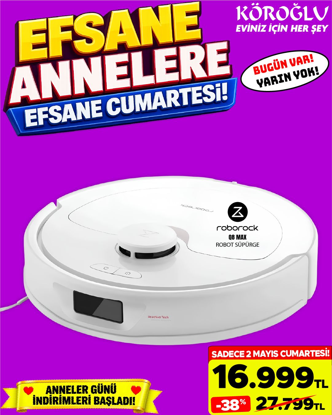 Roborock Q8 Max Robot Süpürge Main image