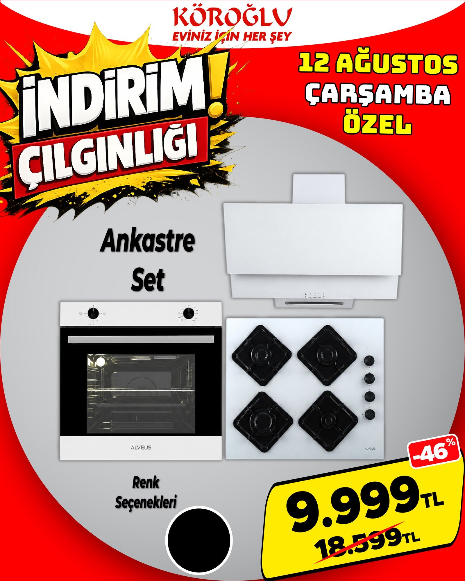 Şampanya Rengi Ankastre Set Main image