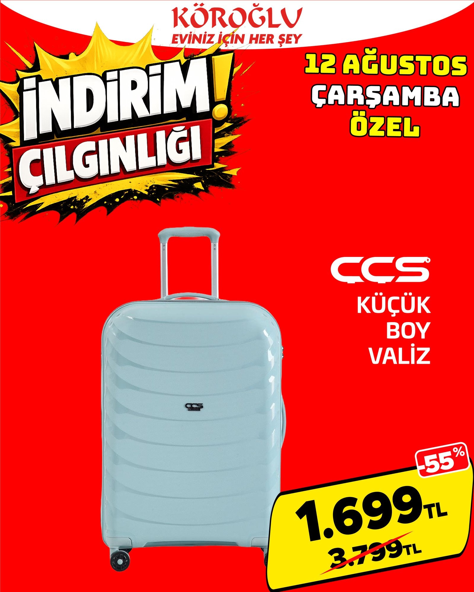 CCS Küçük Boy Valiz Main image