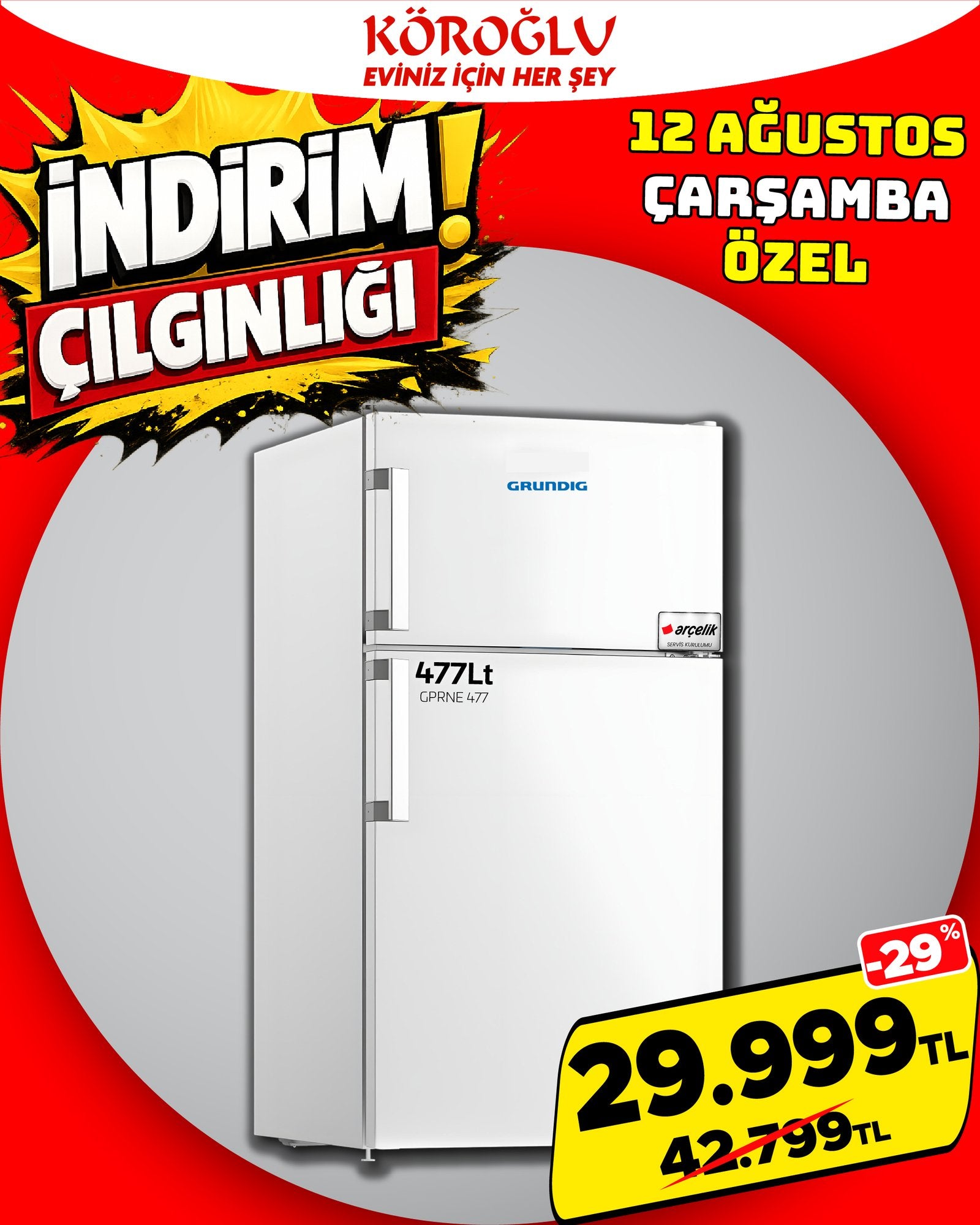 Grundig 477 Lt Buzdolabı Main image