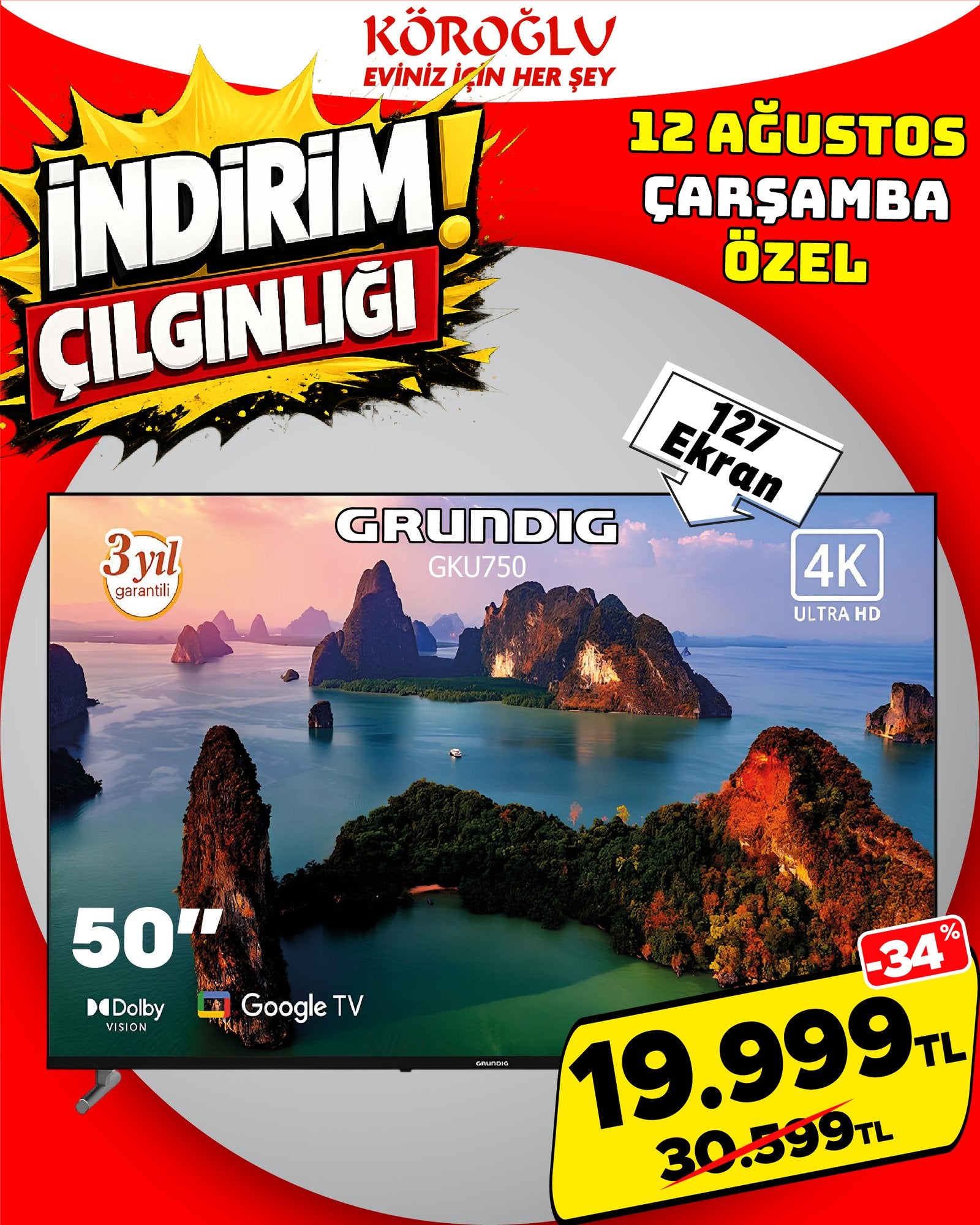 Grundig 50 İnç 4K Google TV Main image