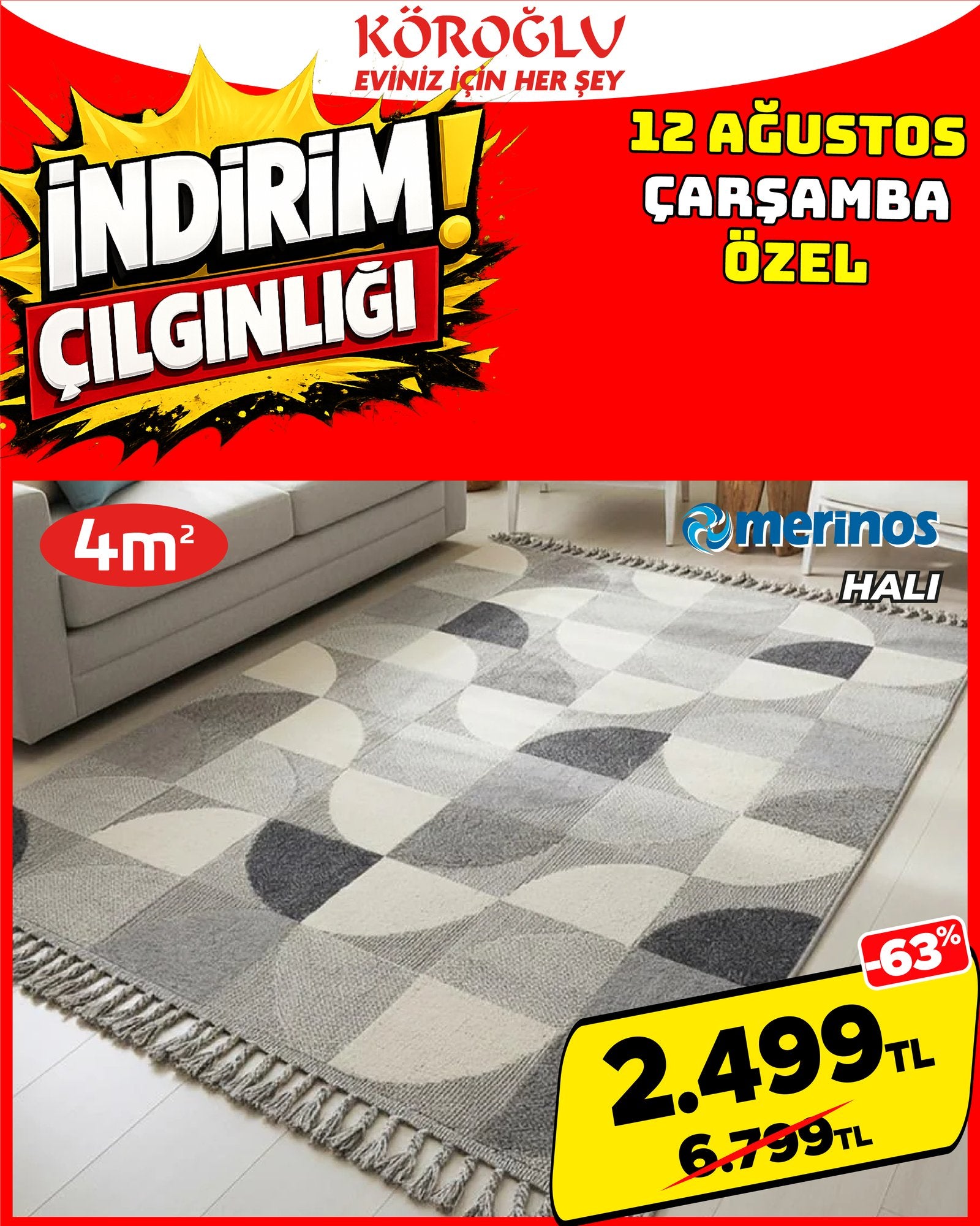 Merinos Halı 4 m²
