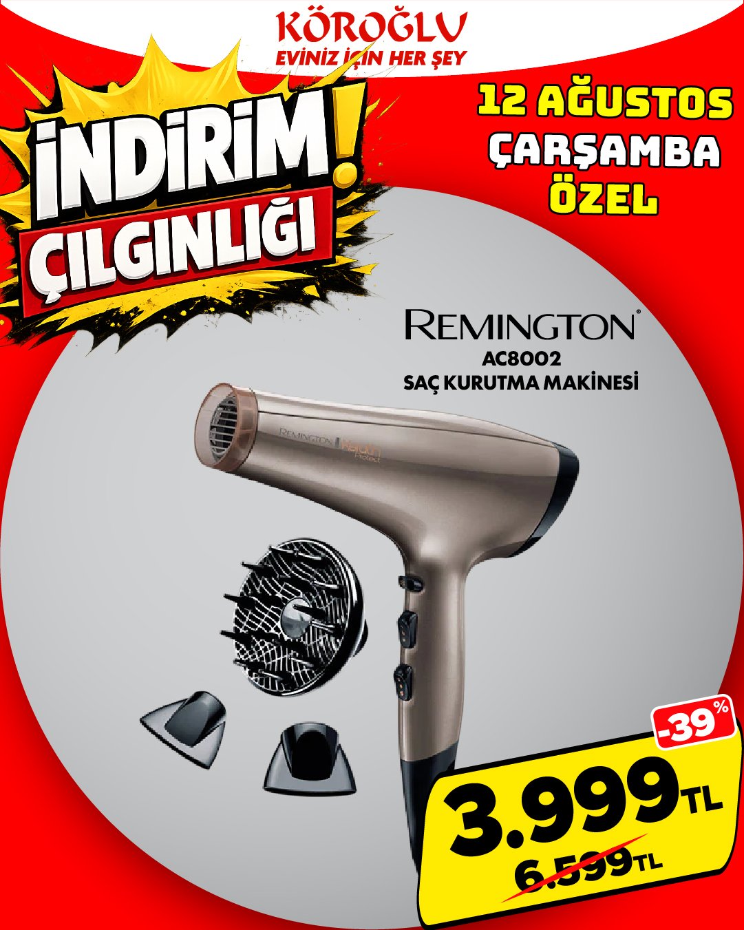 Remington AC8002 Saç Kurutma Makinesi Main image