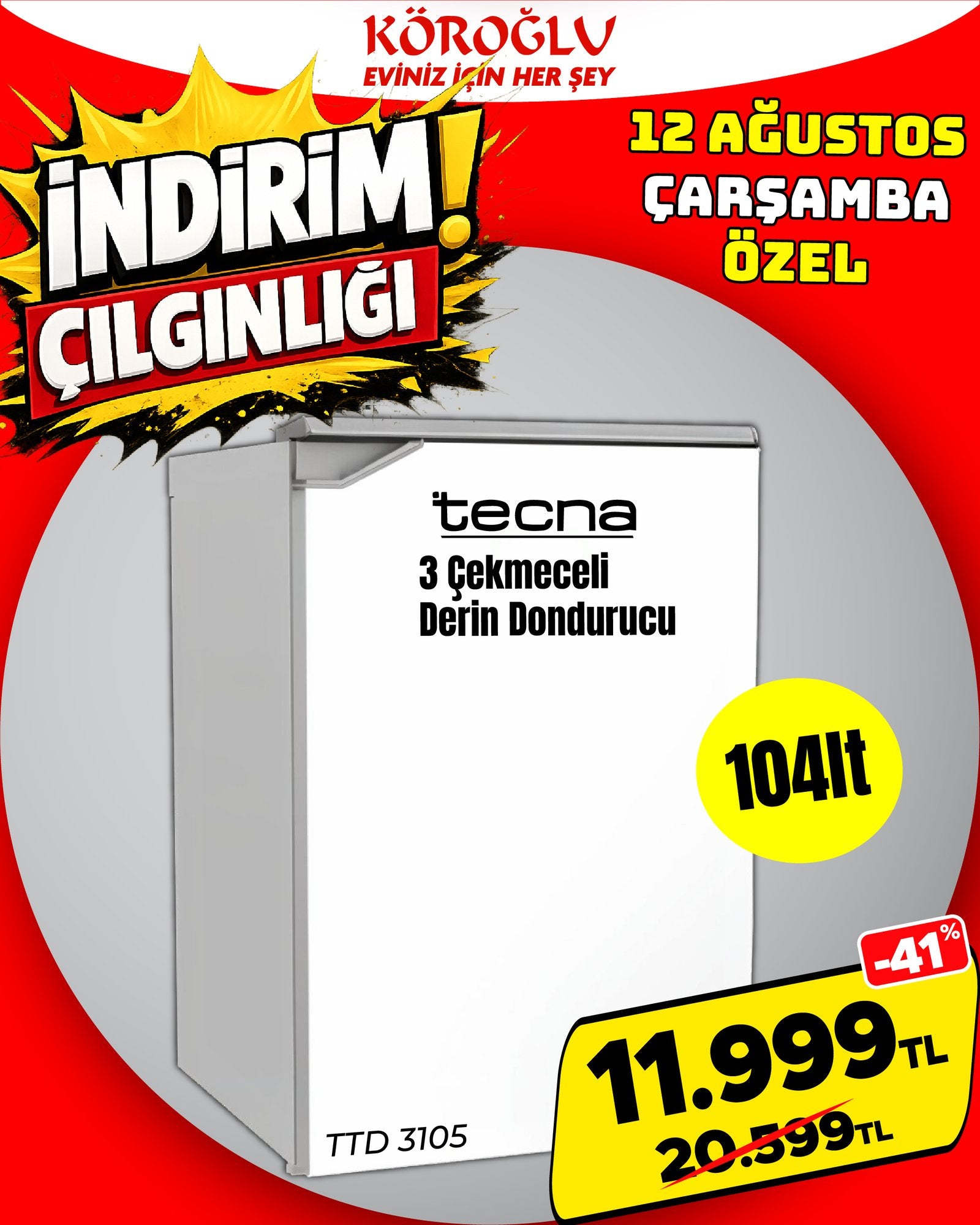Tecna TTD 3105 104 Lt Derin Dondurucu Main image