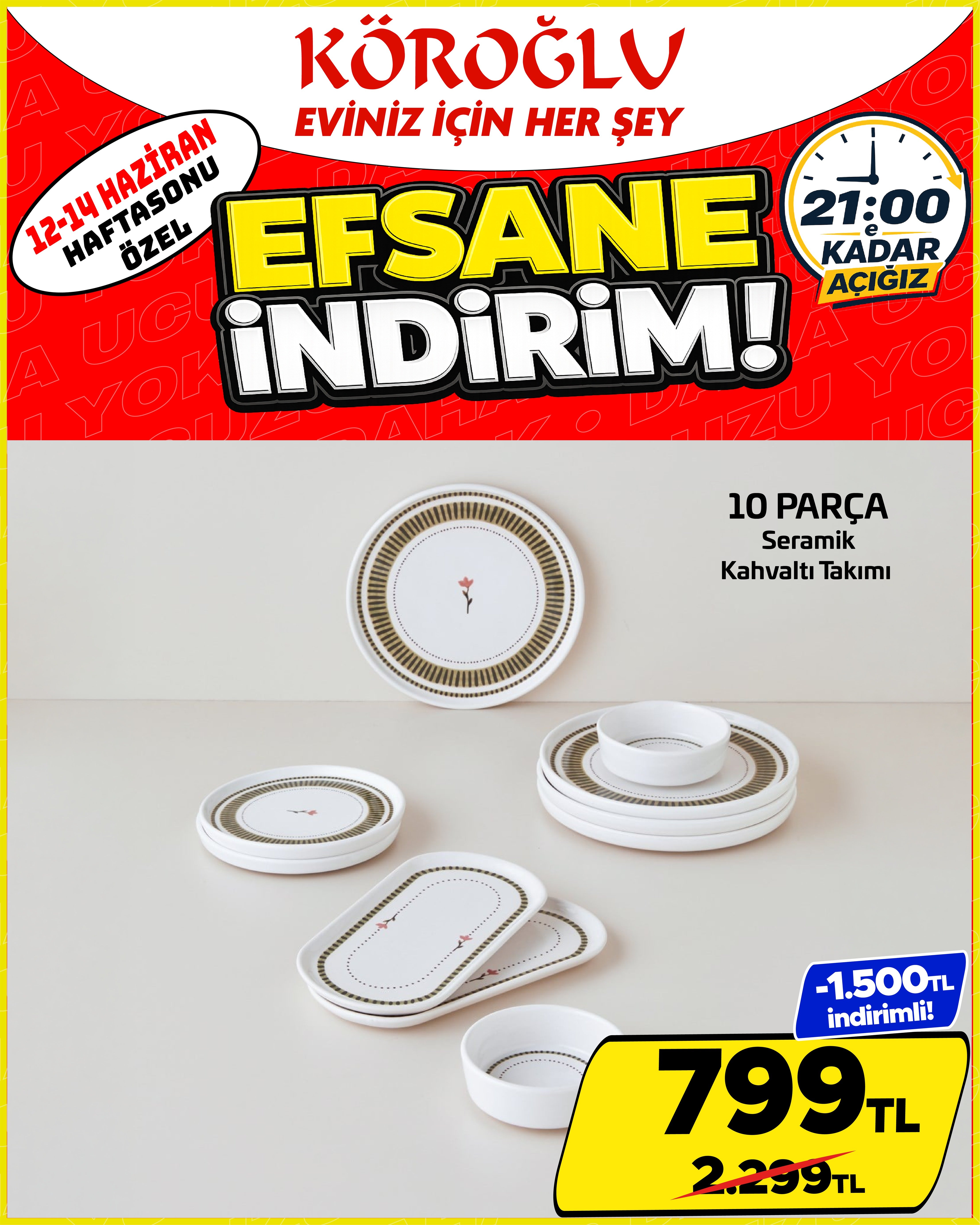 10 Parça Kahvaltı Takımı Main image