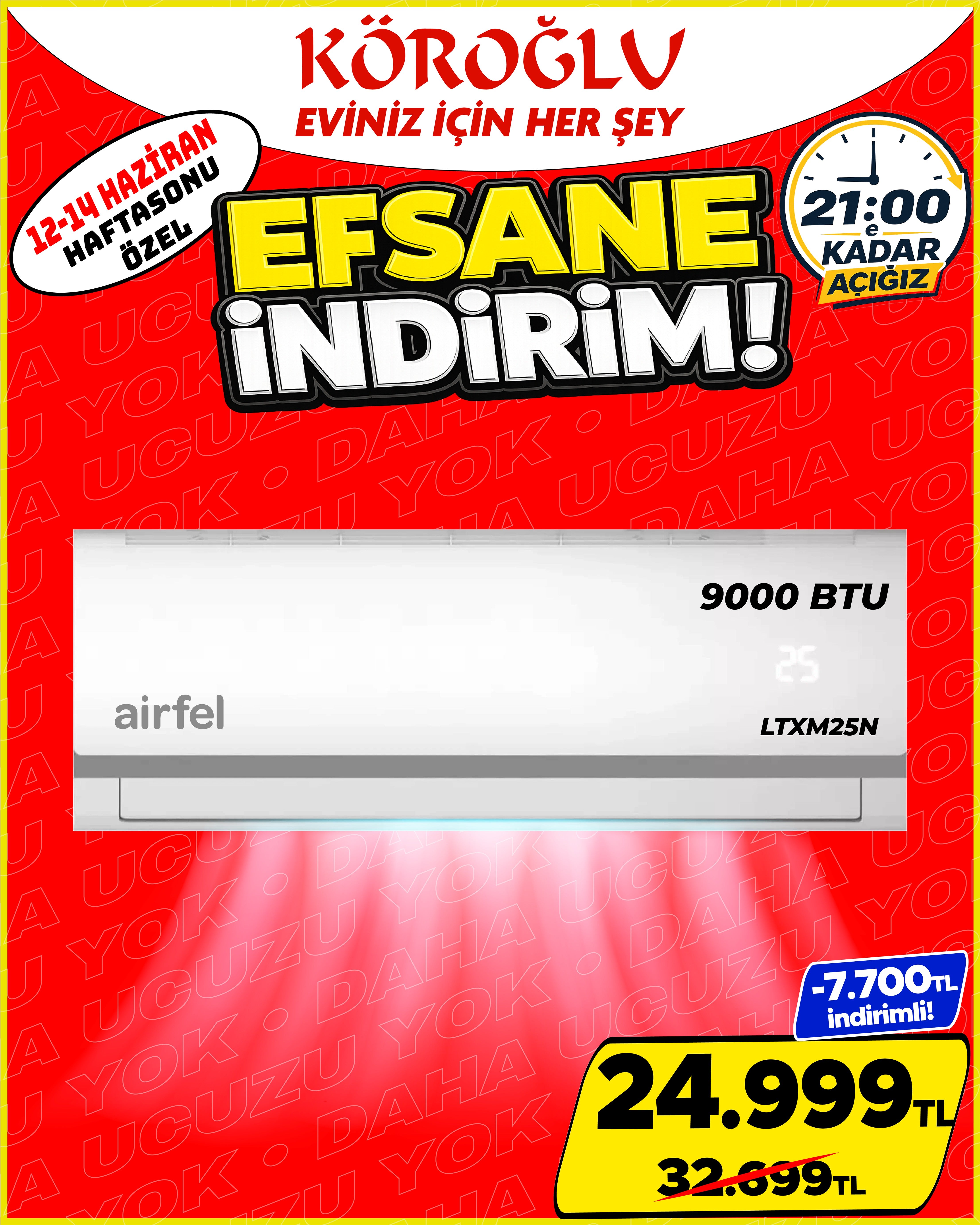 Airfel LTXM25N 9000 BTU Klima Main image