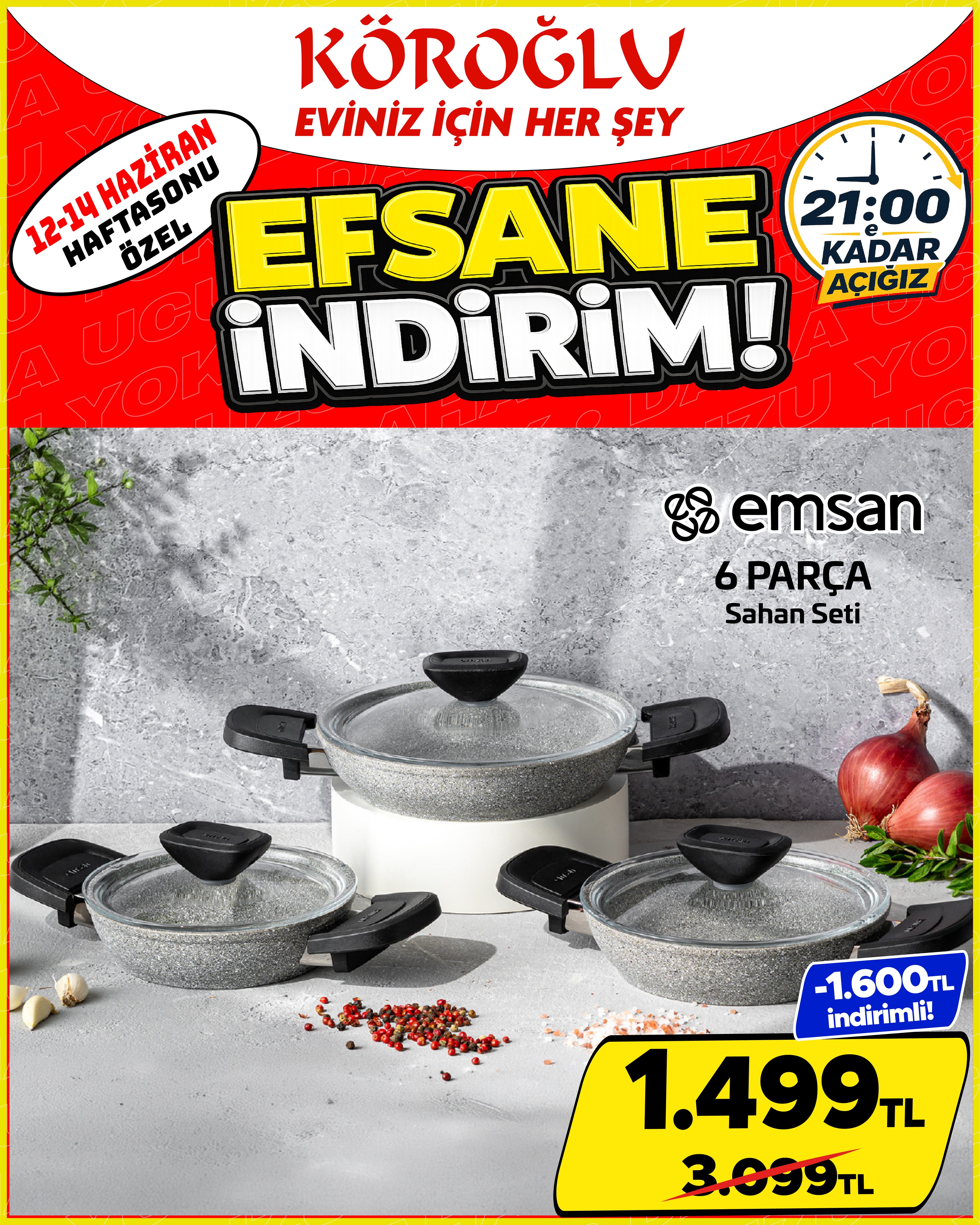 Emsan 6 Parça Sahan Seti Main image