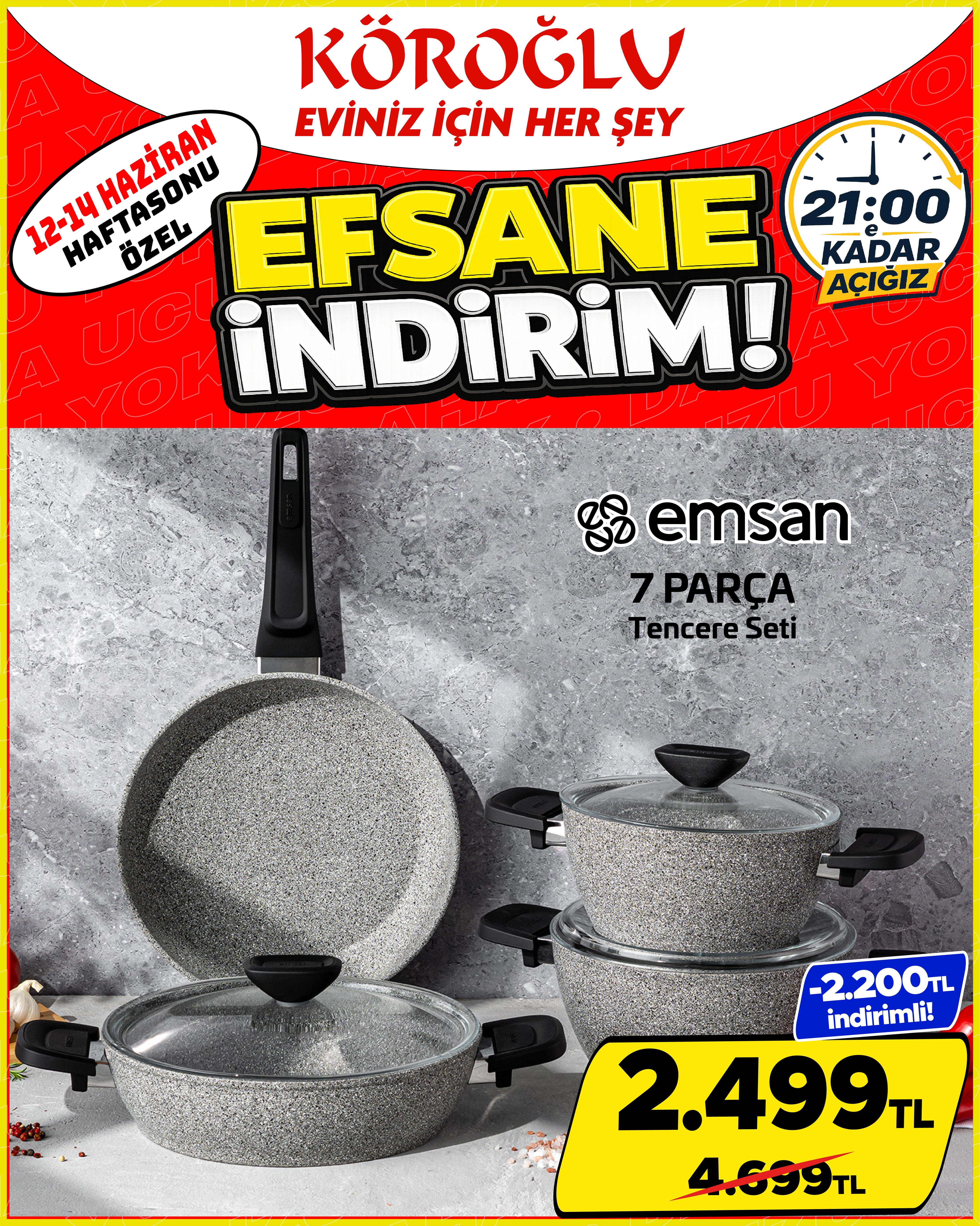 Emsan 7 Parça Tencere Seti Main image