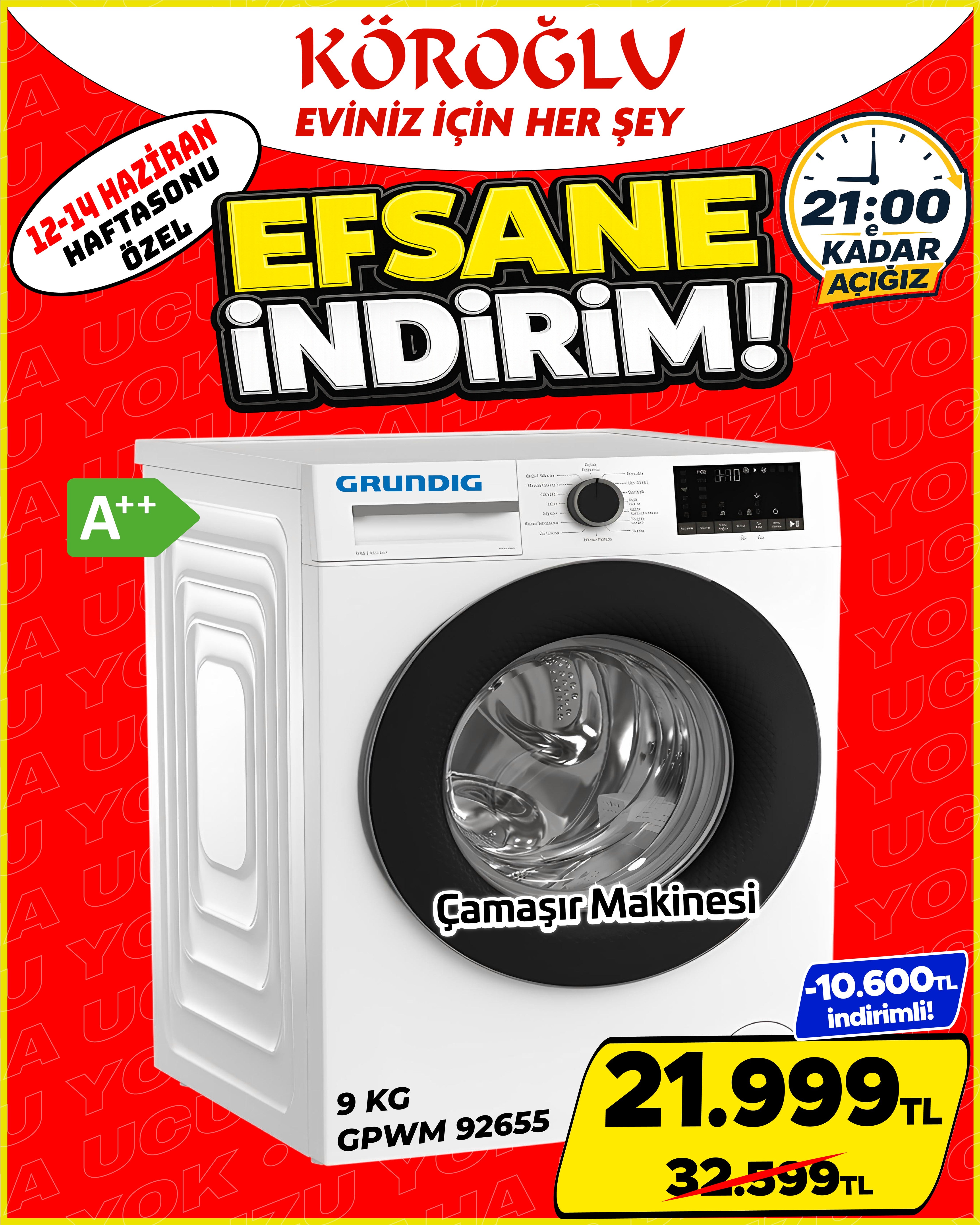 Grundig GPWM 92655 Çamaşır Makinesi Main image