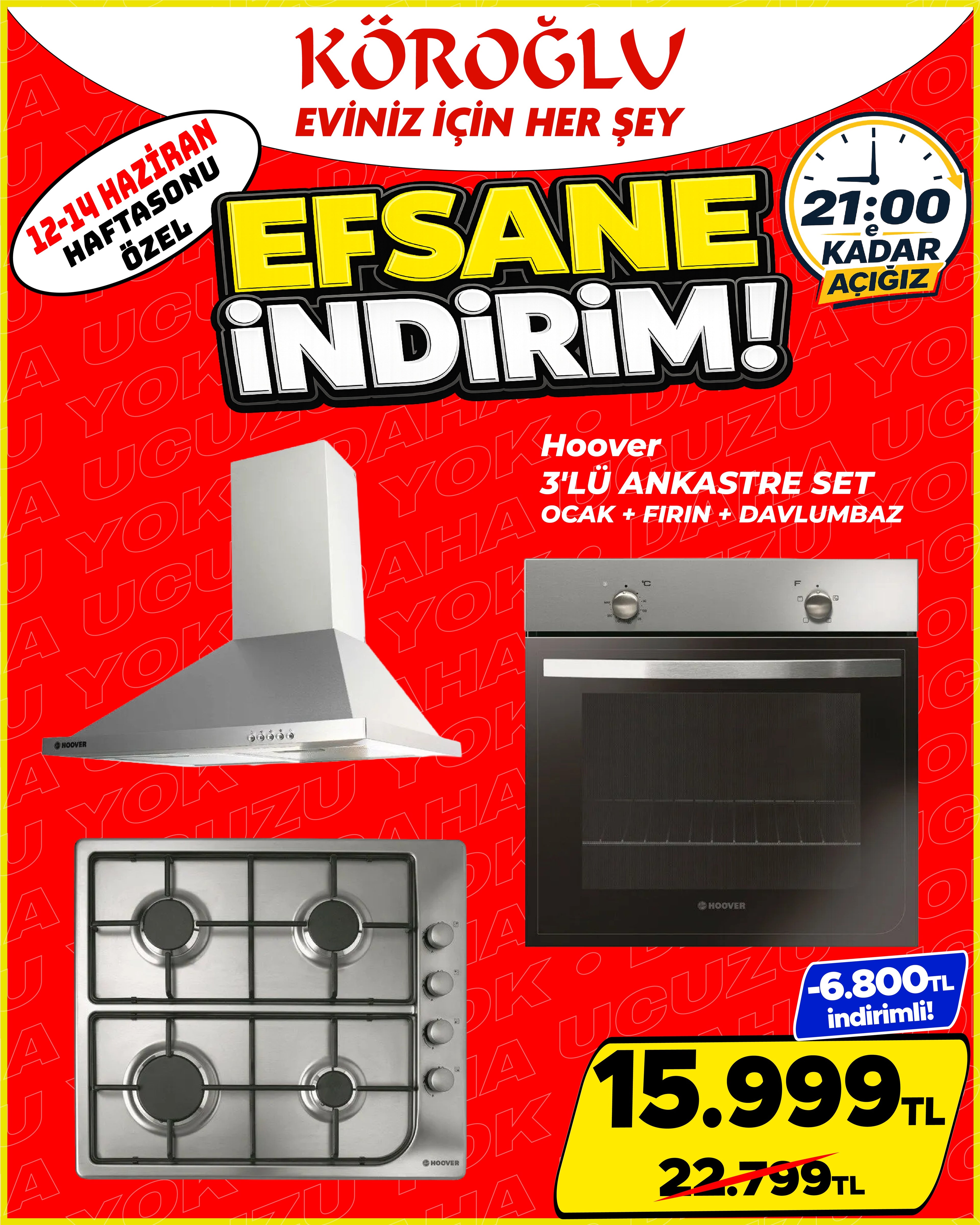 Hoover 3lü Ankastre Set