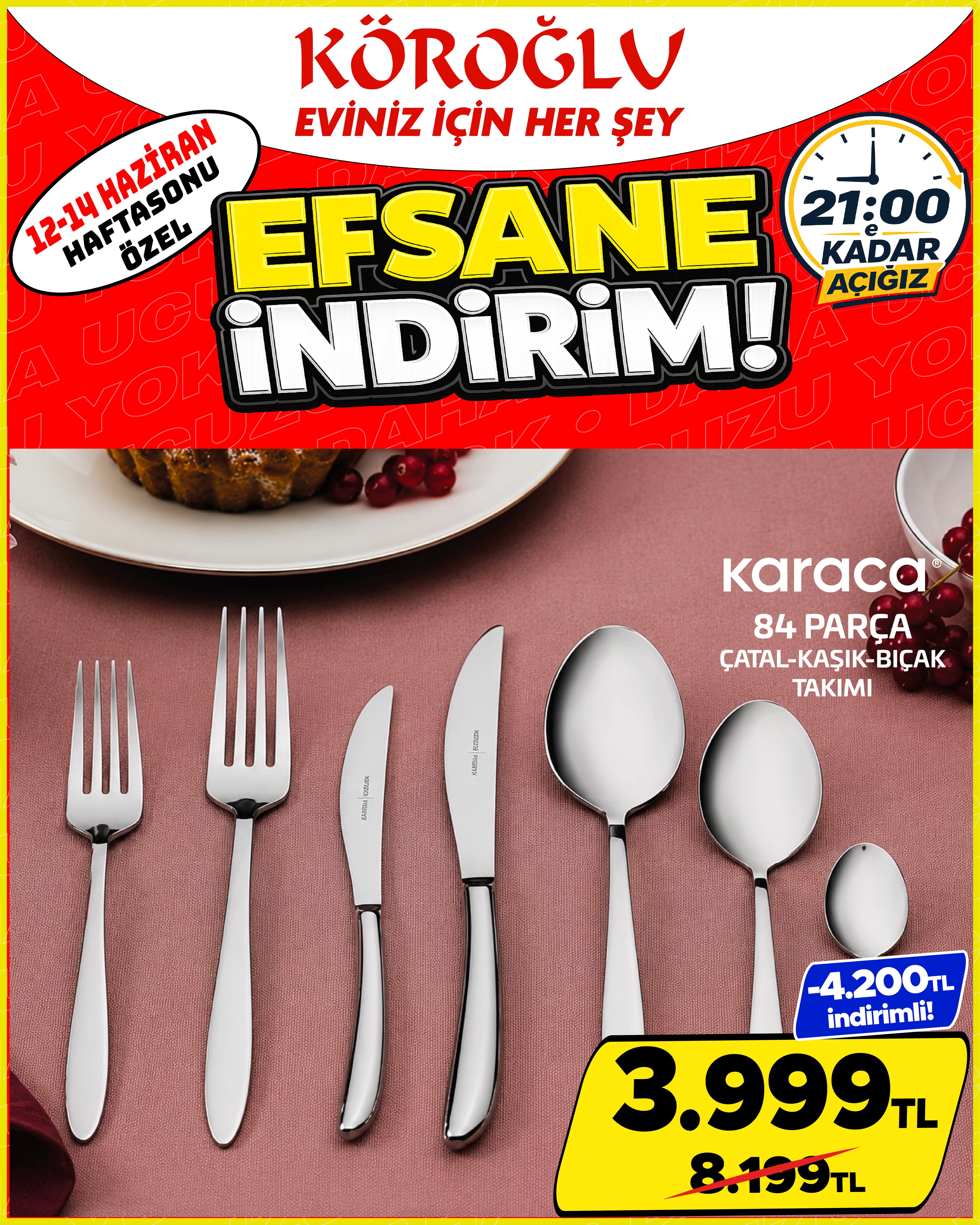 Karaca 84 Parça Çatal Kaşık Bıçak Takımı Main image
