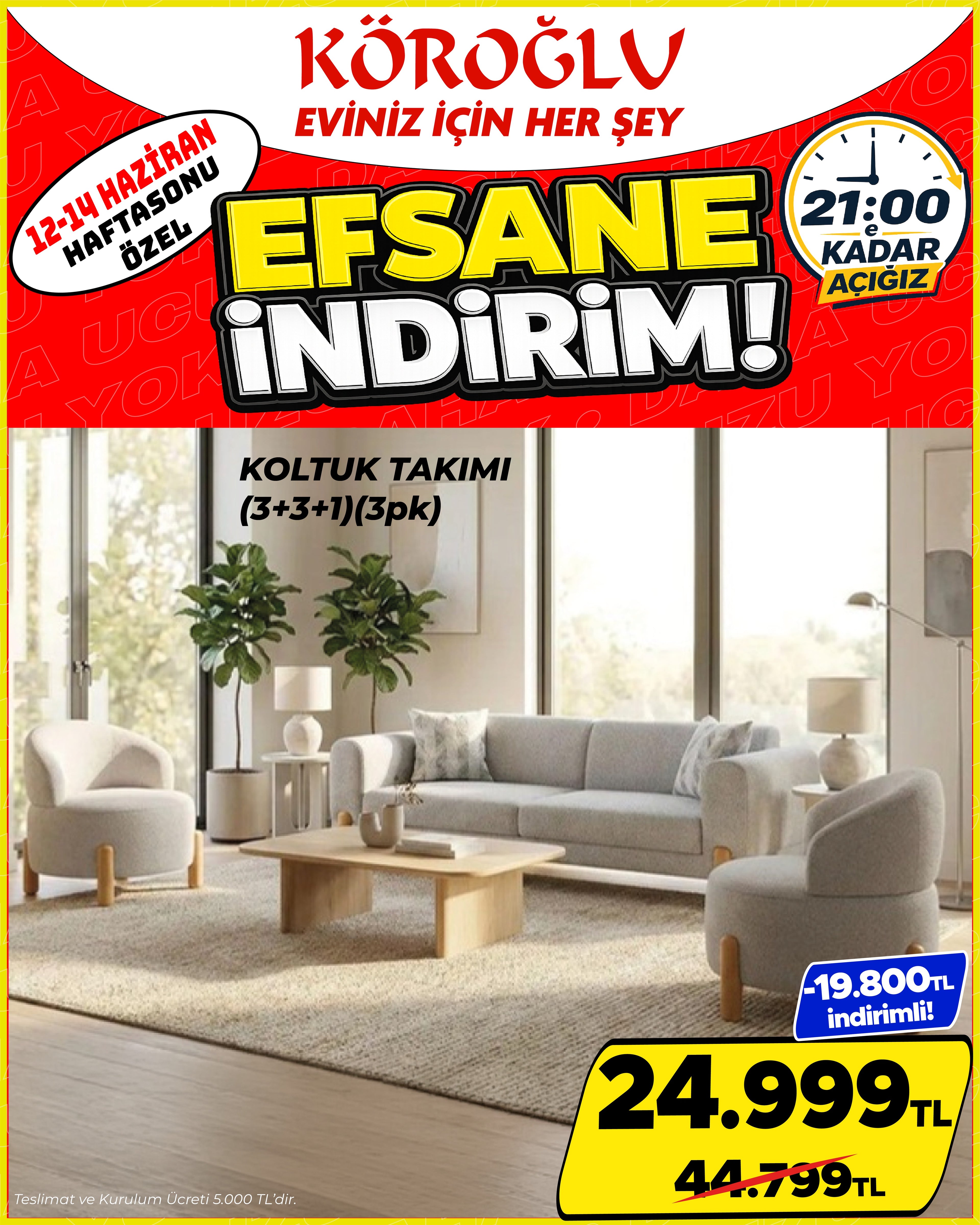Koltuk Takımı 3+3+1