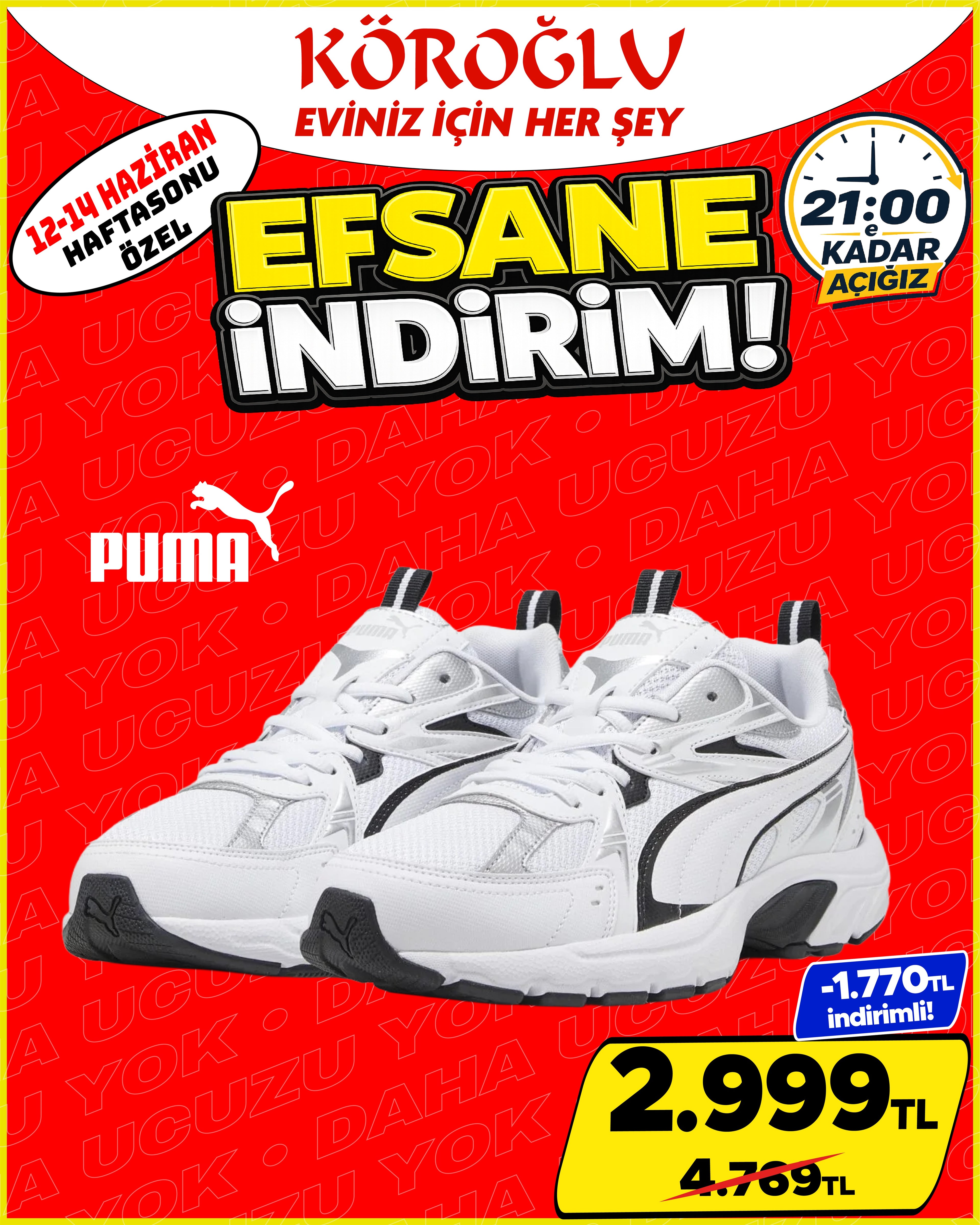 Puma Spor Ayakkabı Beyaz