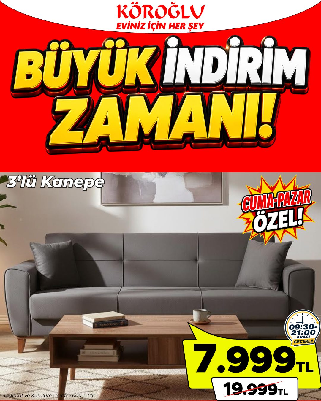 3'lu Kanepe Main image