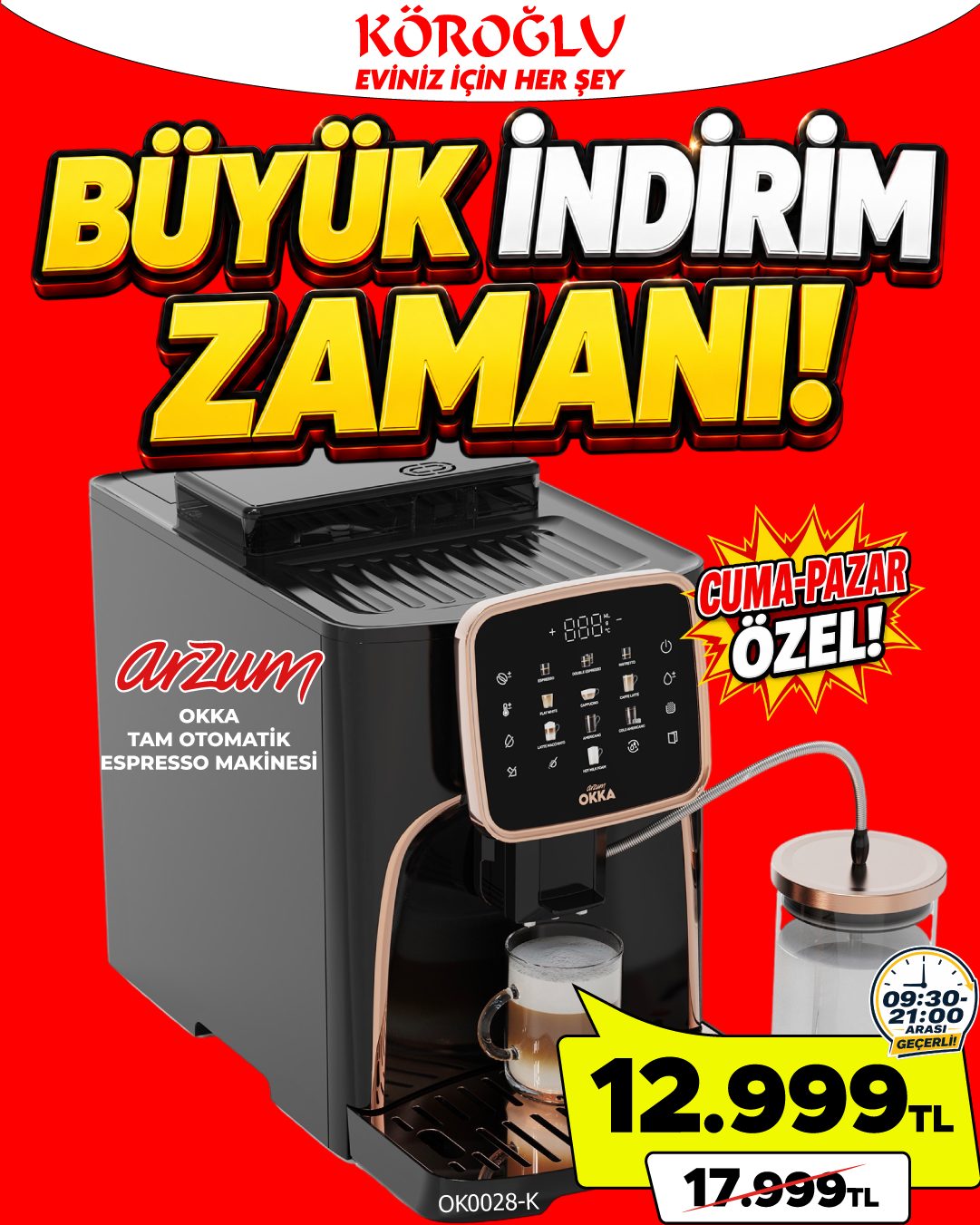 Arzum Okka Espresso Makinesi