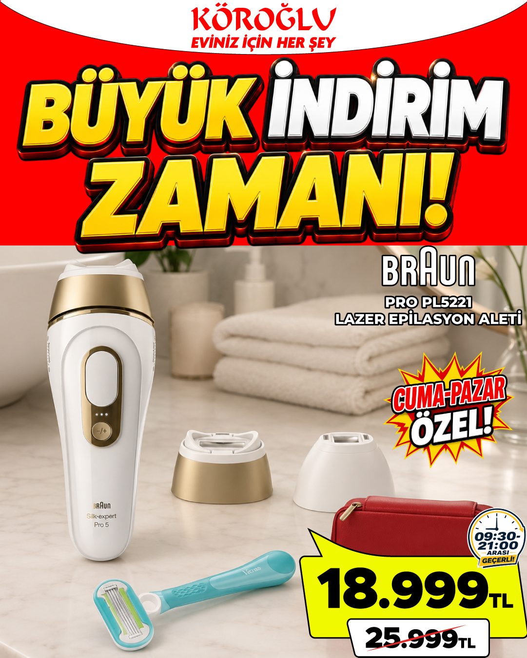 Braun Lazer Epilasyon Aleti