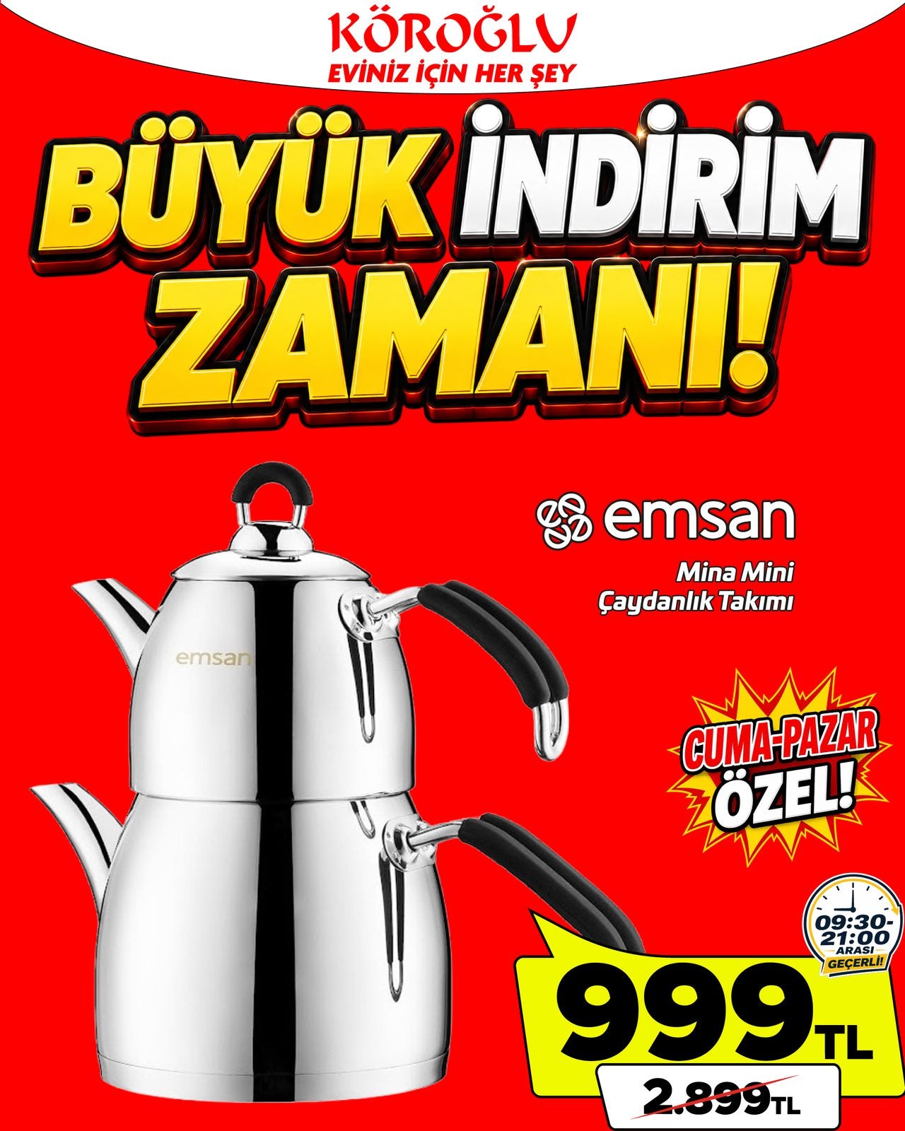 Emsan Mini Çaydanlık Takımı Main image