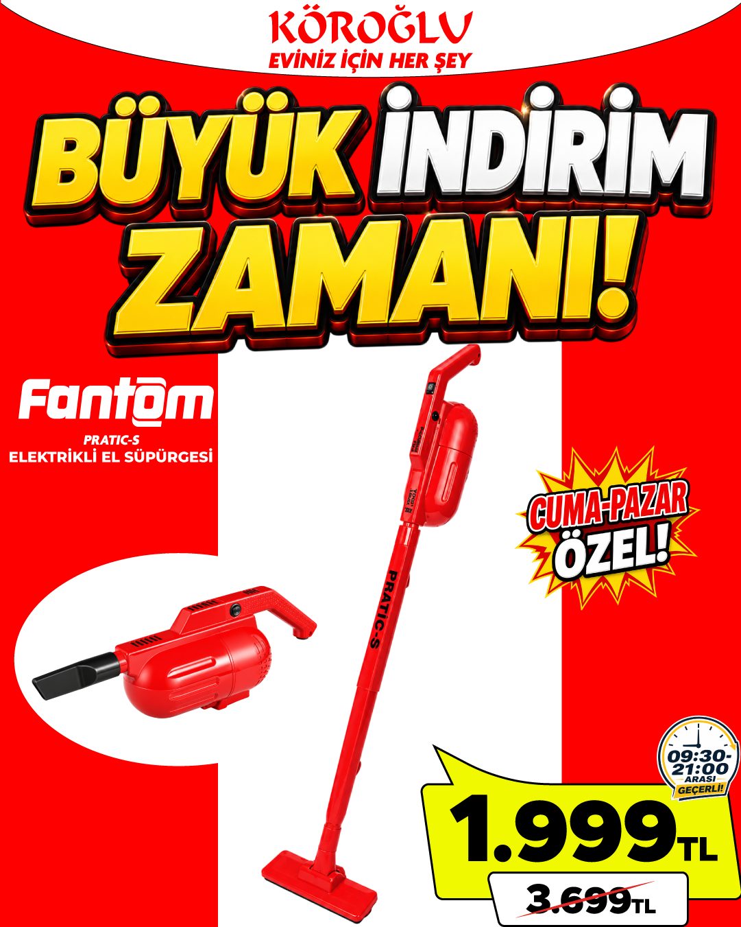 Fantom Elektrikli Süpürge