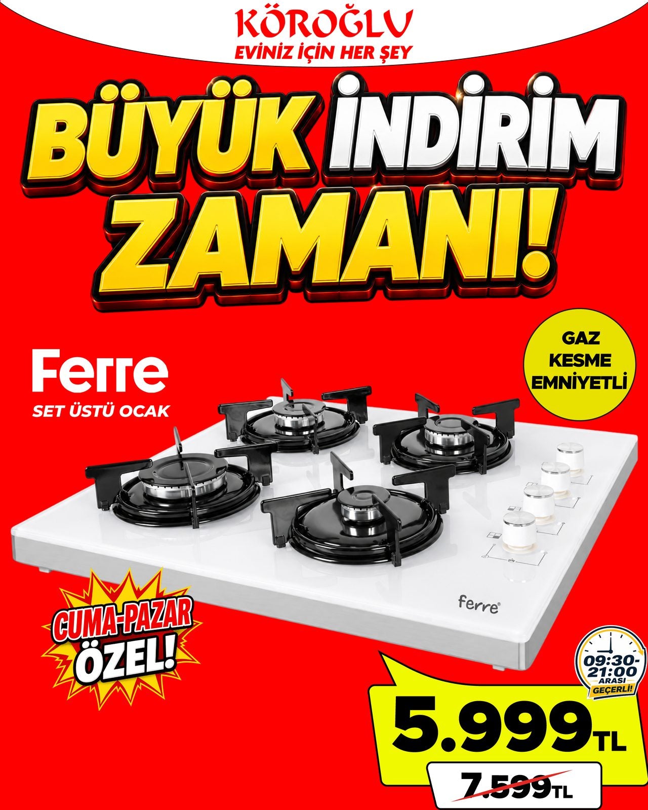 Ferre Set Üstü Ocak Main image