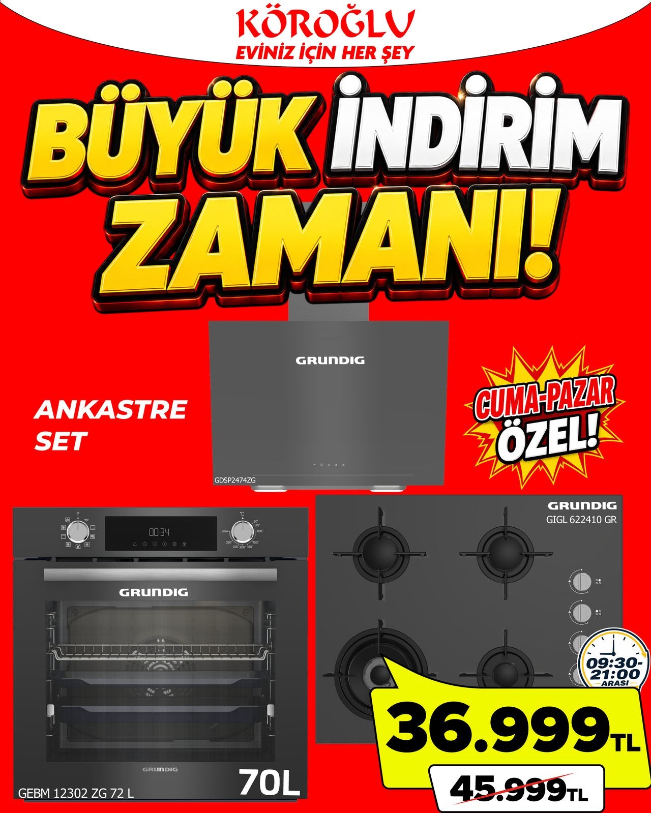 Grundig Ankastre Set