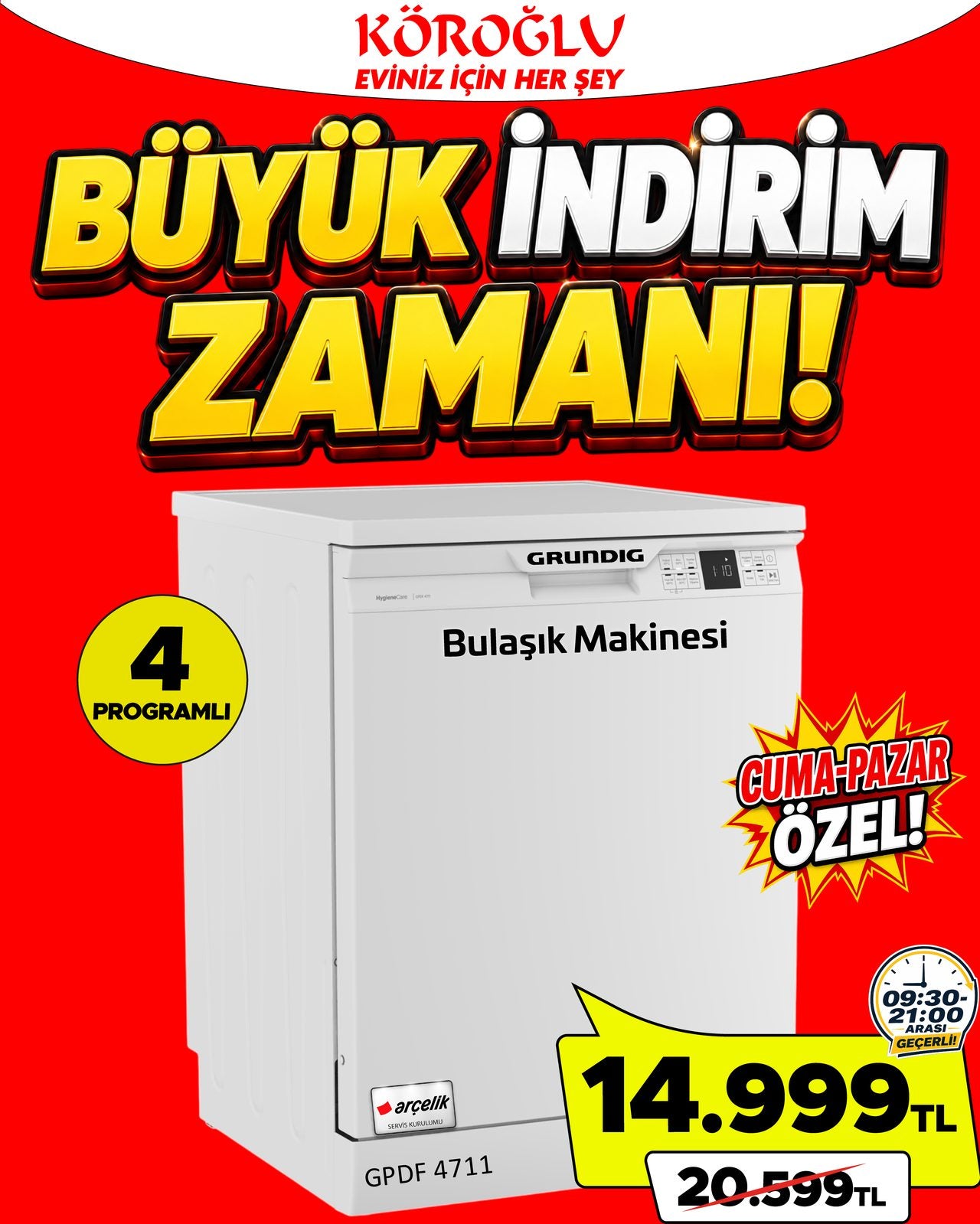Grundig Bulaşık Makinesi