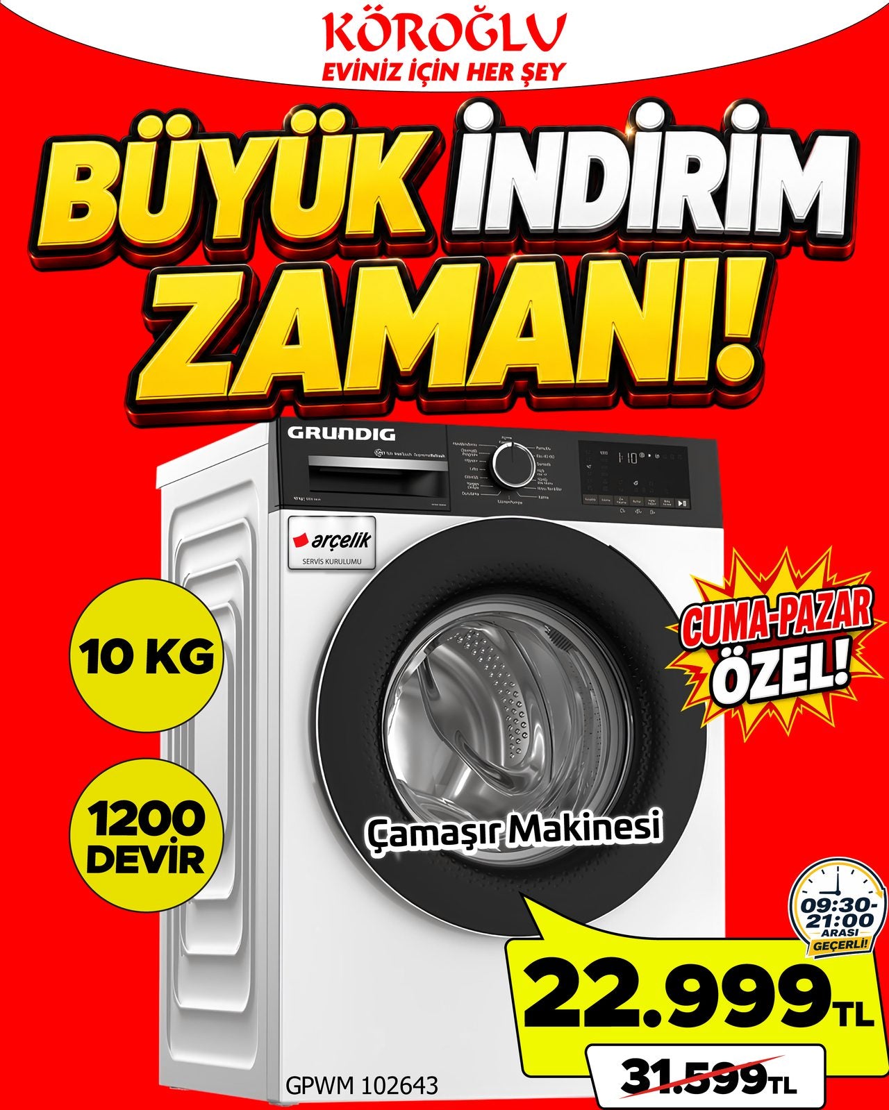 Grundig Çamaşır Makinesi