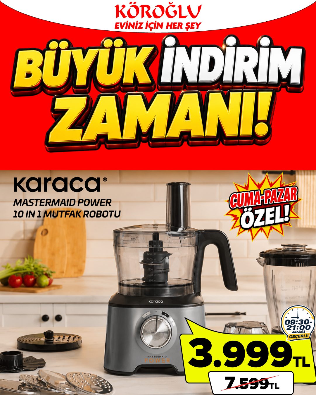 Karaca Mastermaid Power Mutfak Robotu Main image
