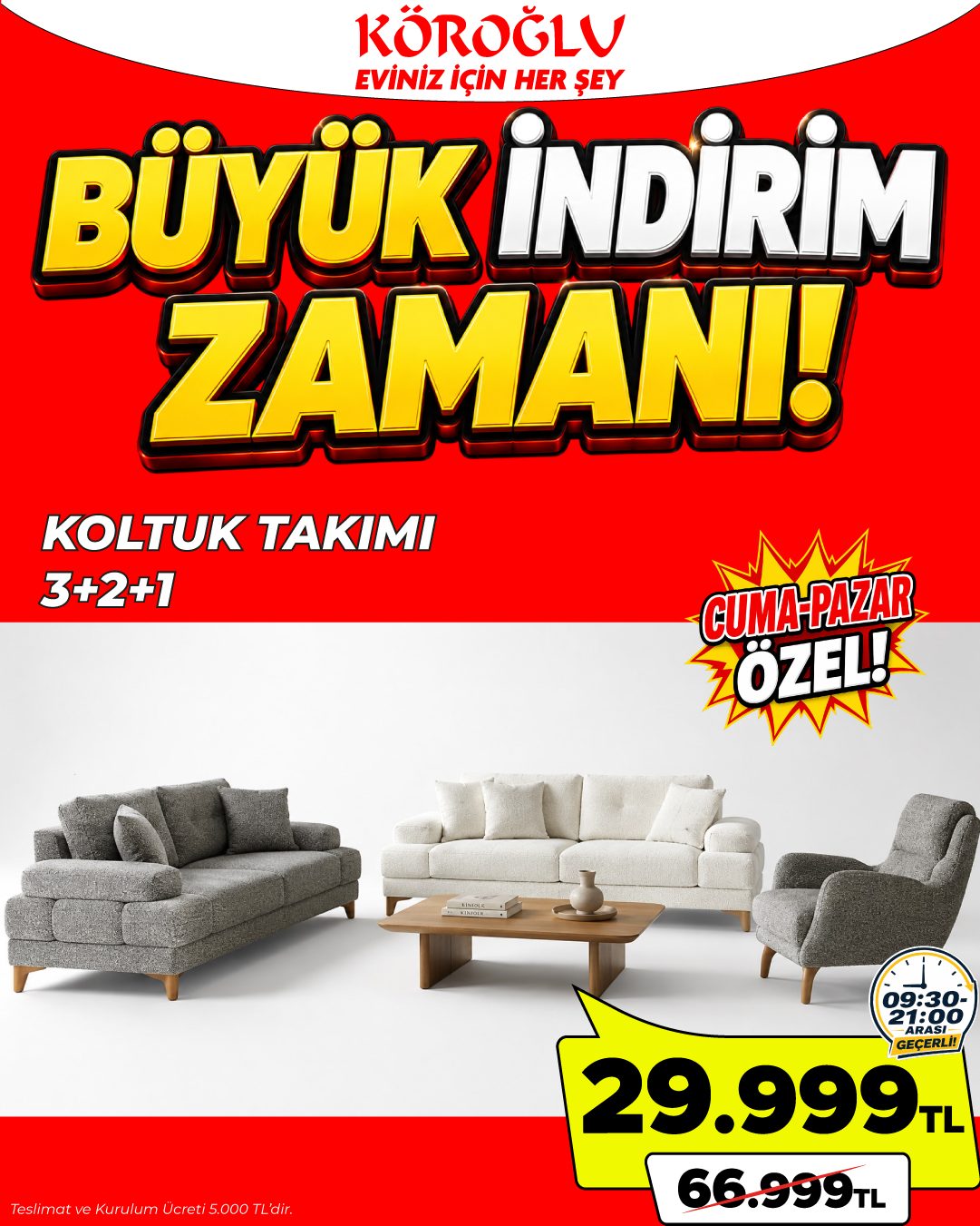 Koltuk Takımı 3+2+1