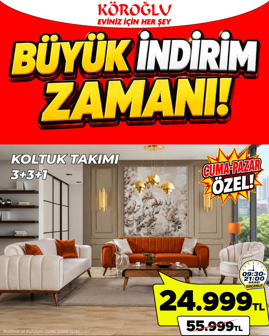 Koltuk Takımı 3+3+1