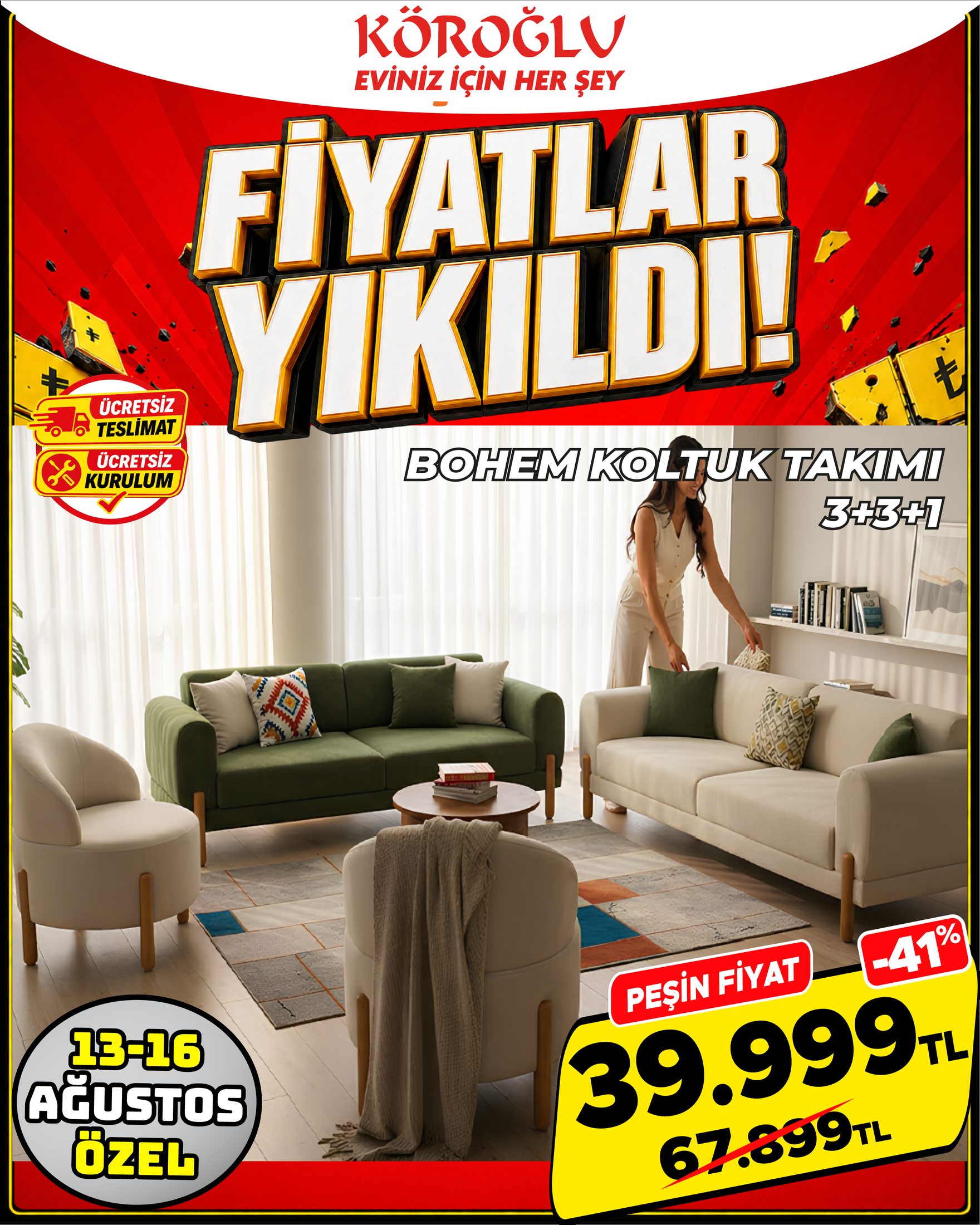 Koltuk Takımı 3+3+1 Model 1 Main image