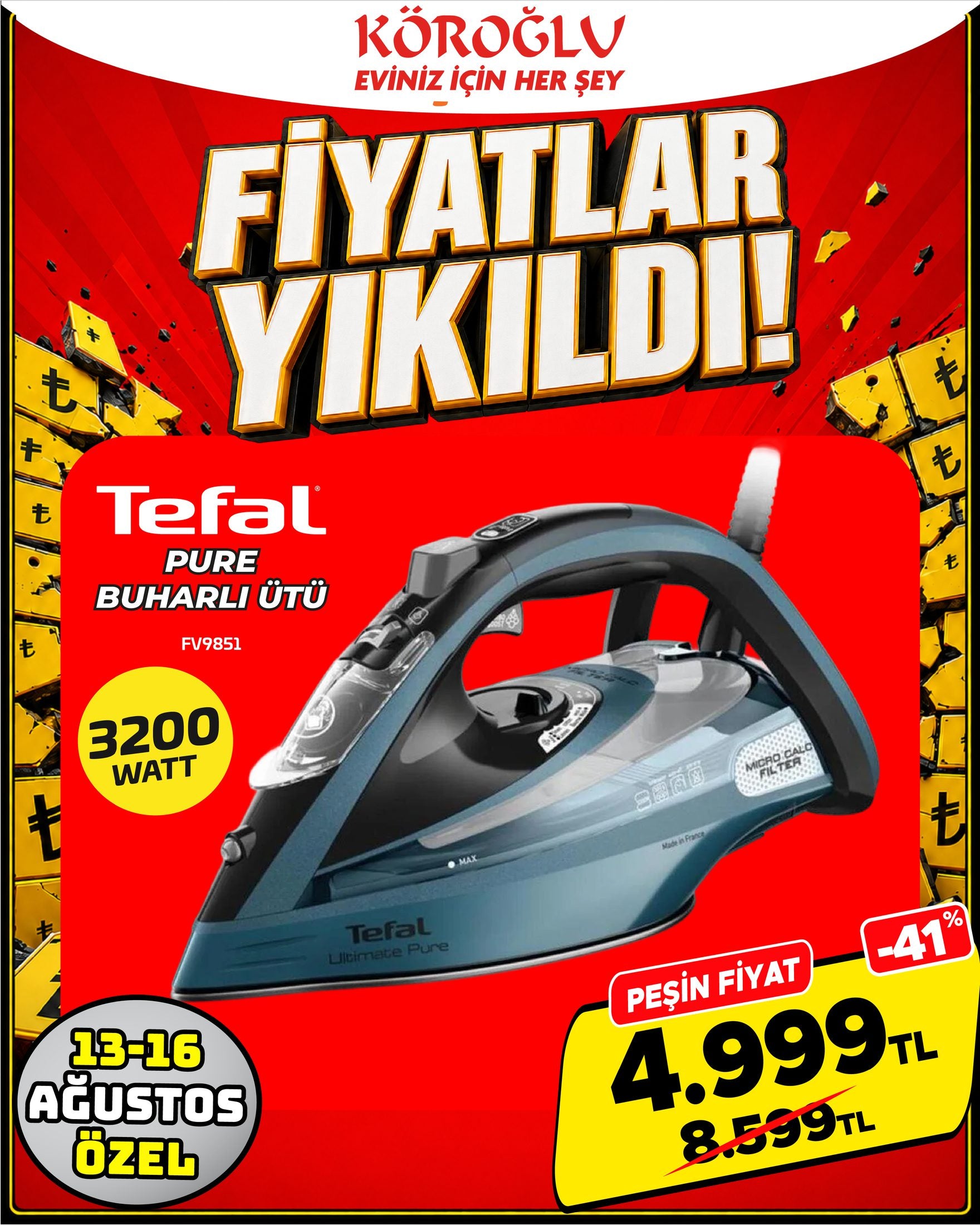 Tefal Pure Buharlı Ütü Main image