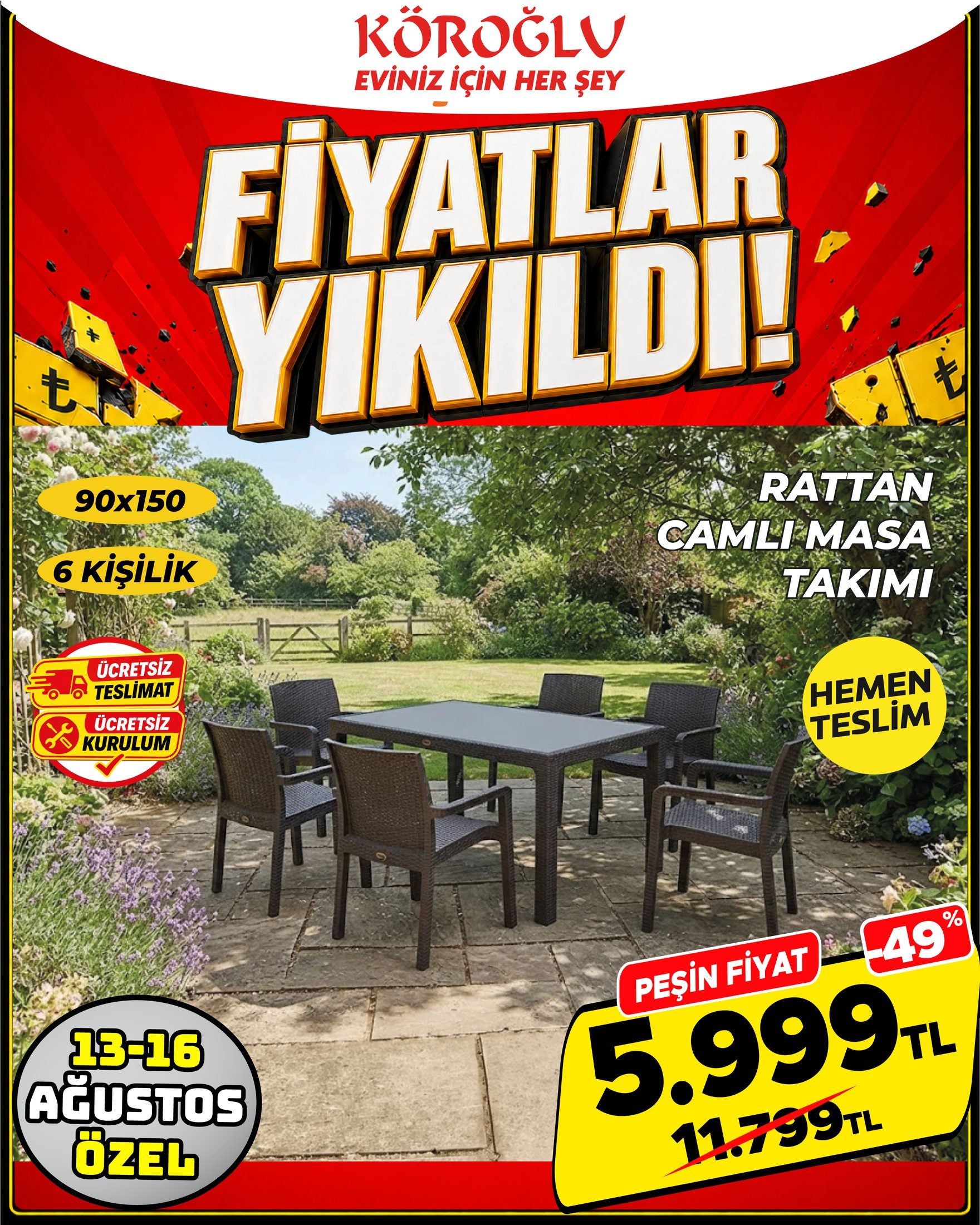 Yuvarlak Masa Takımı Main image