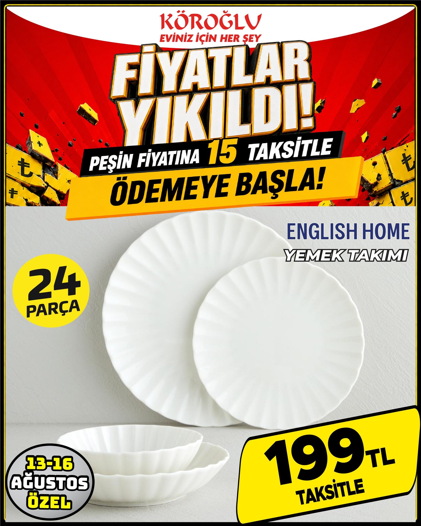 English Home 24 Parça Yemek Takımı Main image