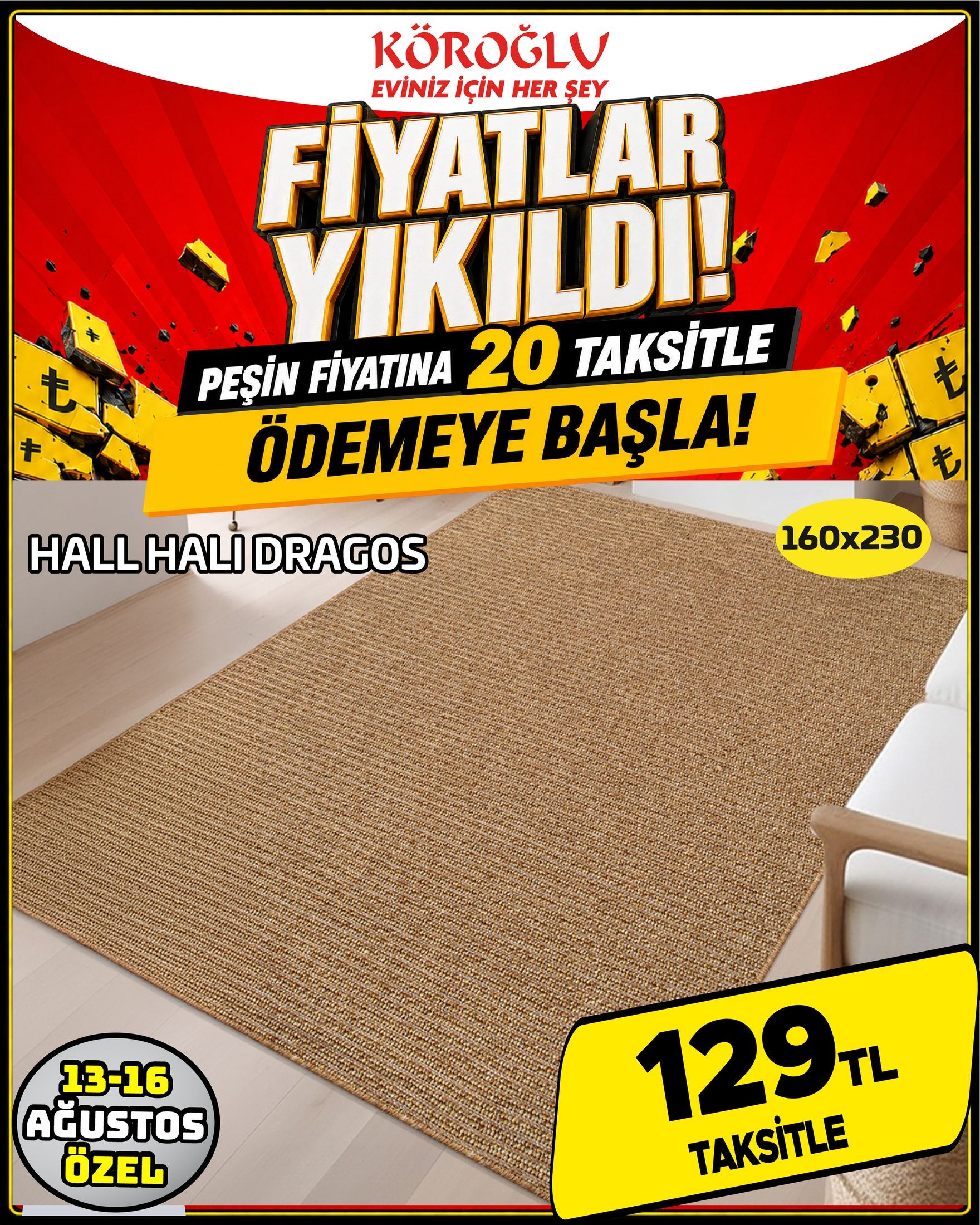 Hall Halı Dragos 160x230
