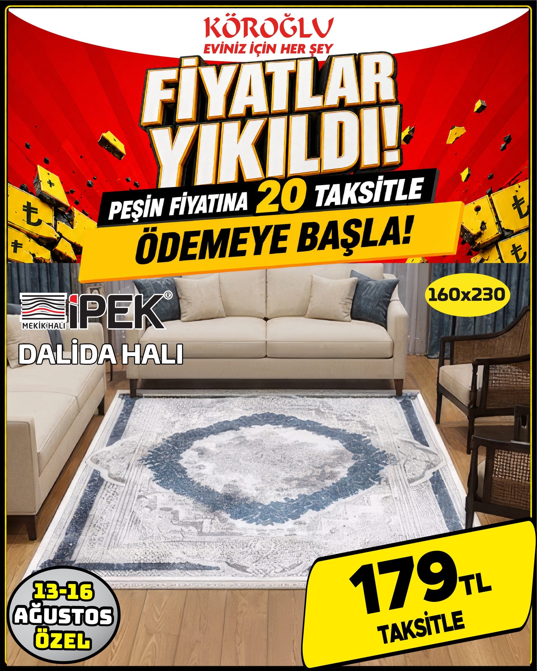 İpek Dalida Halı 160x230 Main image